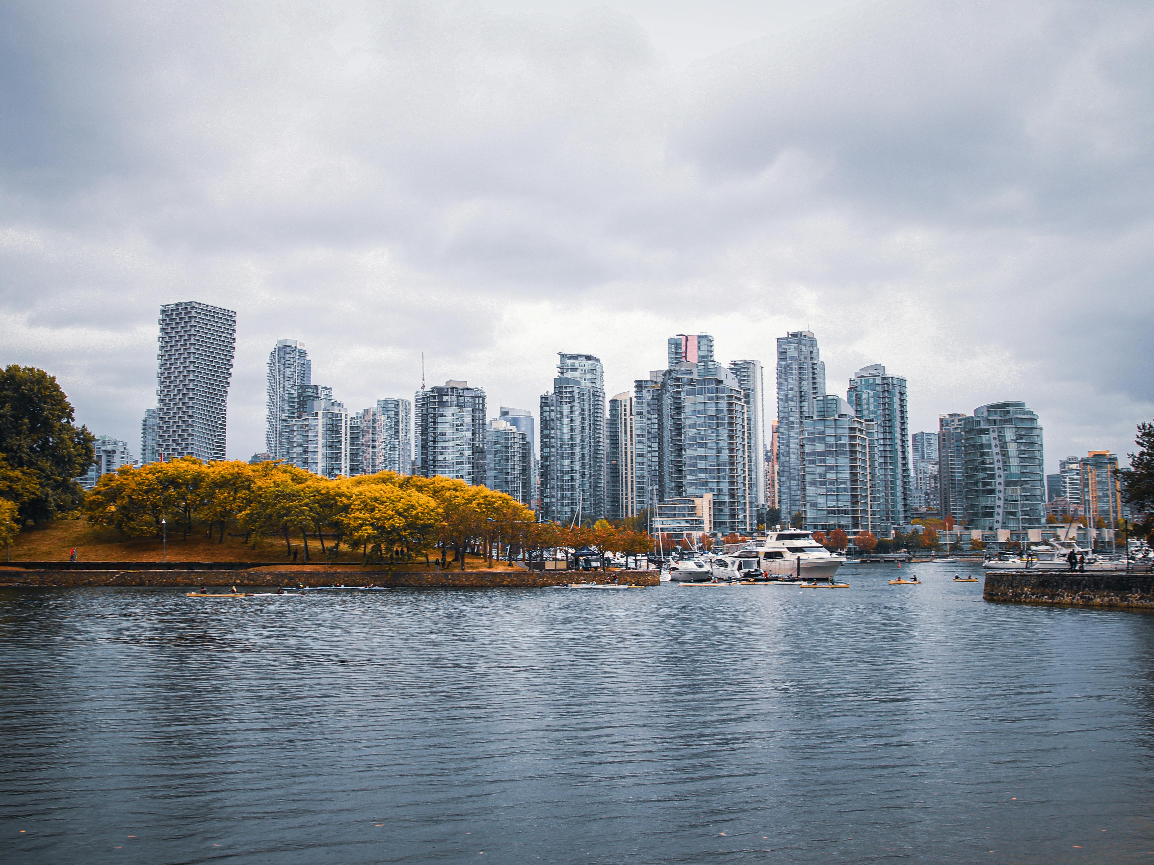 Vancouver, BC city skyline wallpaper, 4572x3428