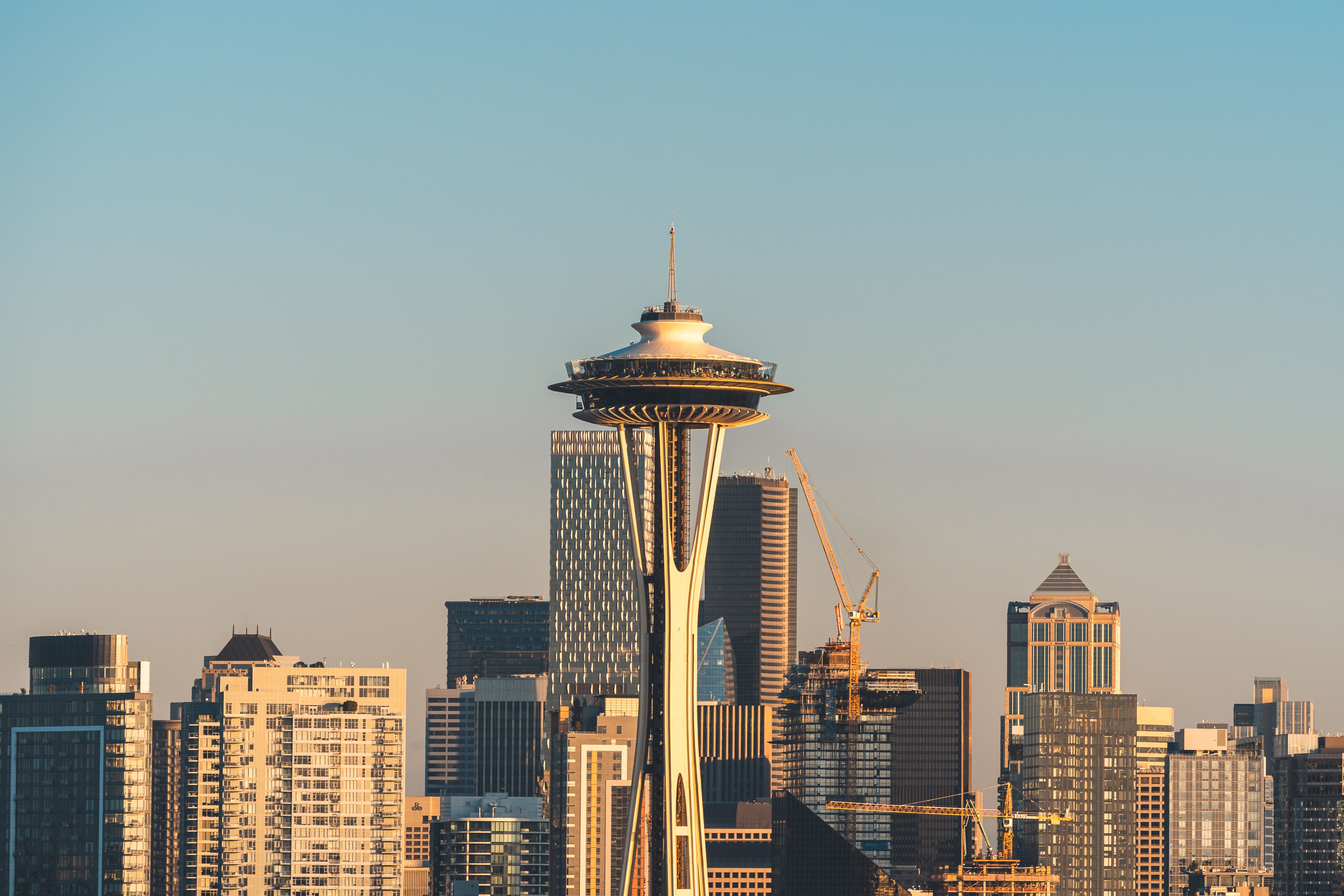 Seattle, WA city skyline wallpaper, 5529x3686