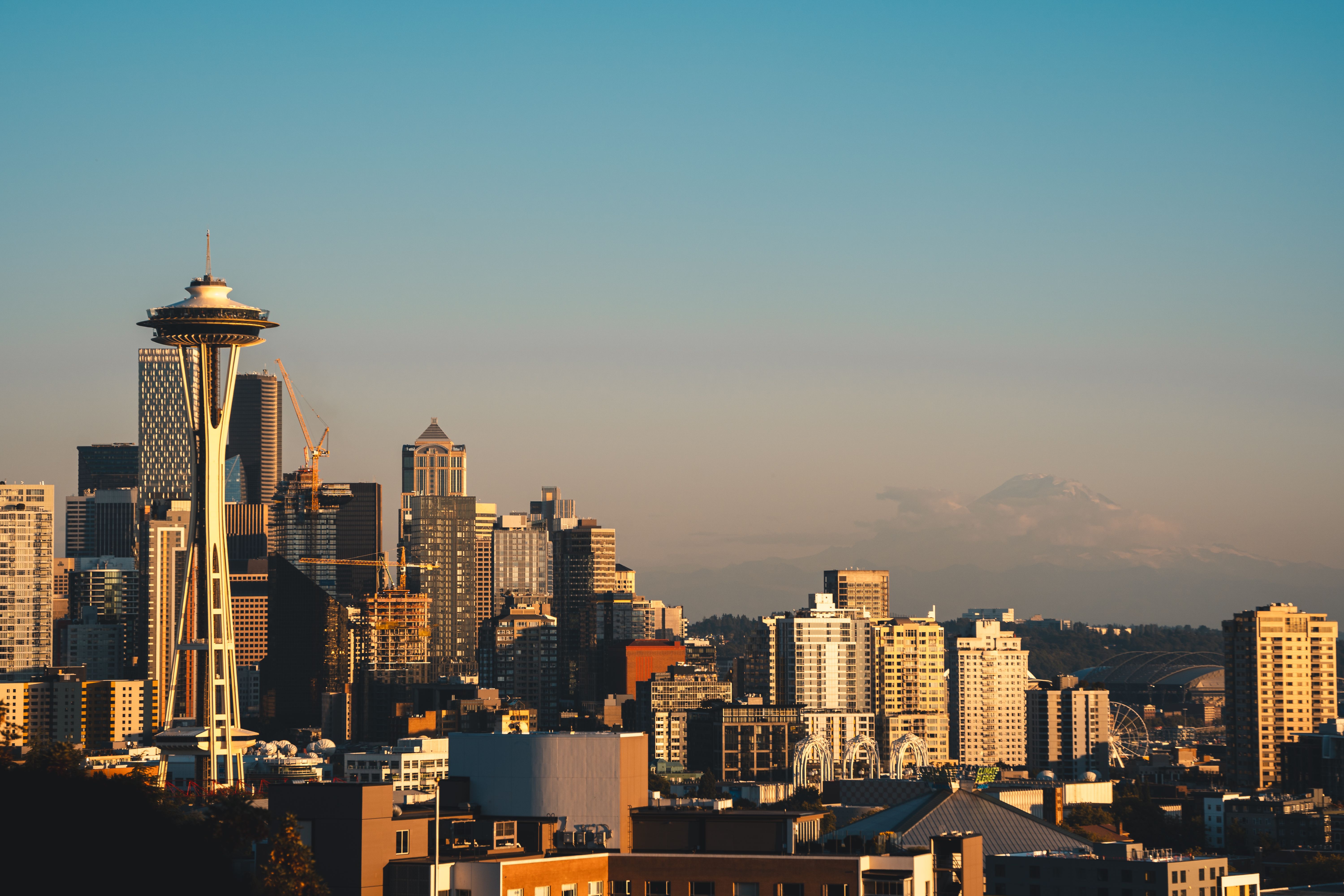 Seattle, WA city skyline wallpaper, 6000x4000