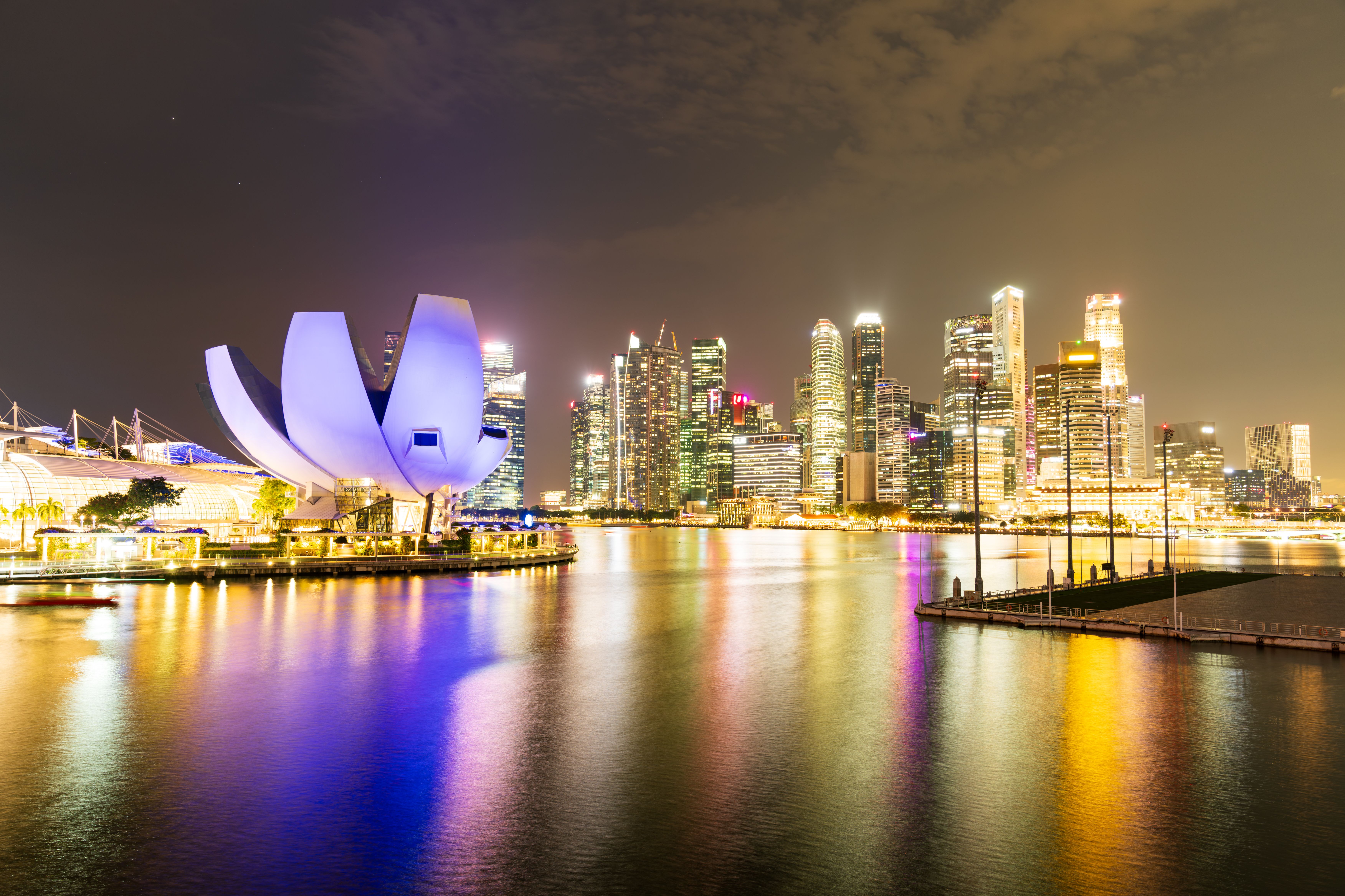 Singapore Skyline city skyline wallpaper, 7008x4672