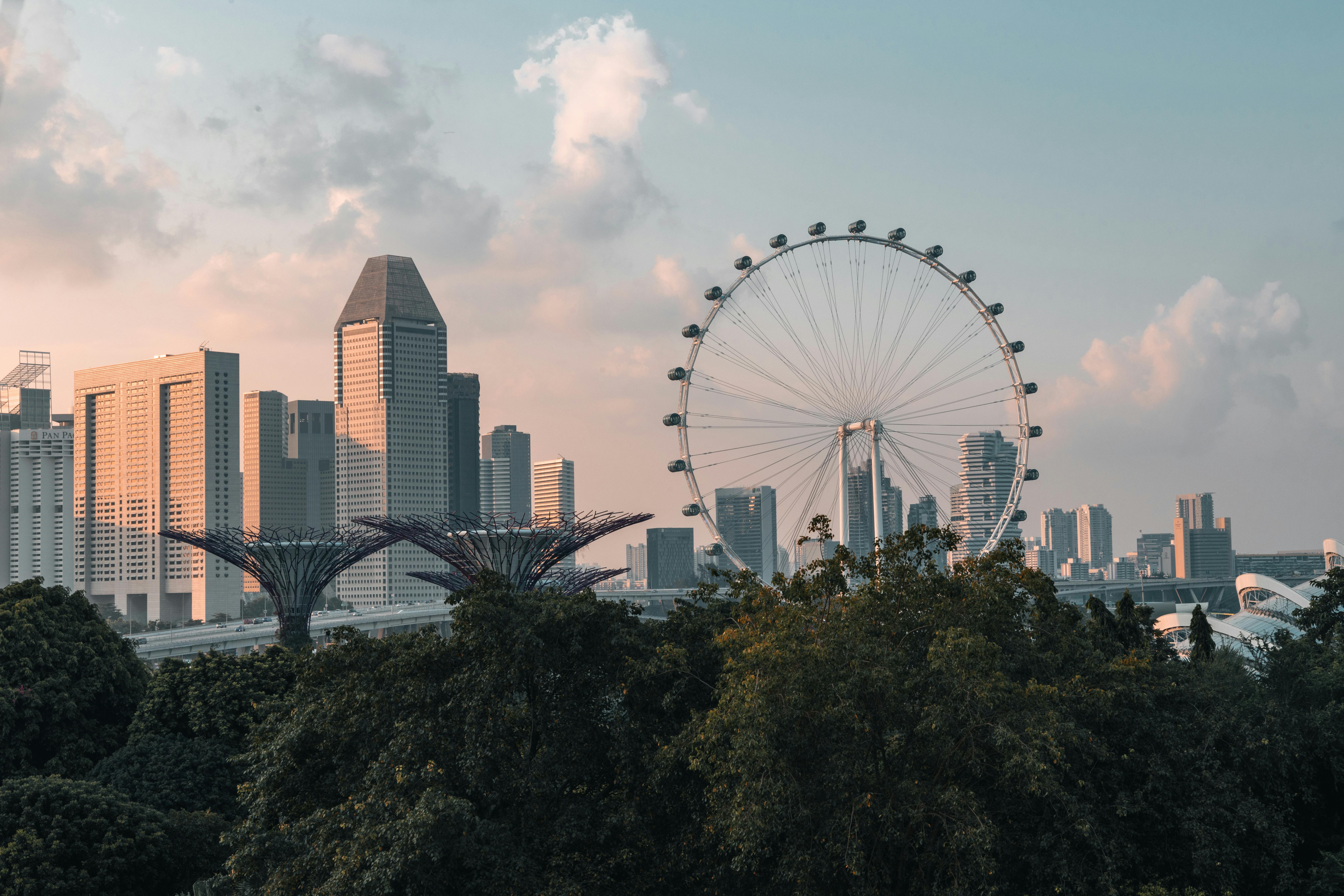 Singapore Skyline city skyline wallpaper, 6626x4417