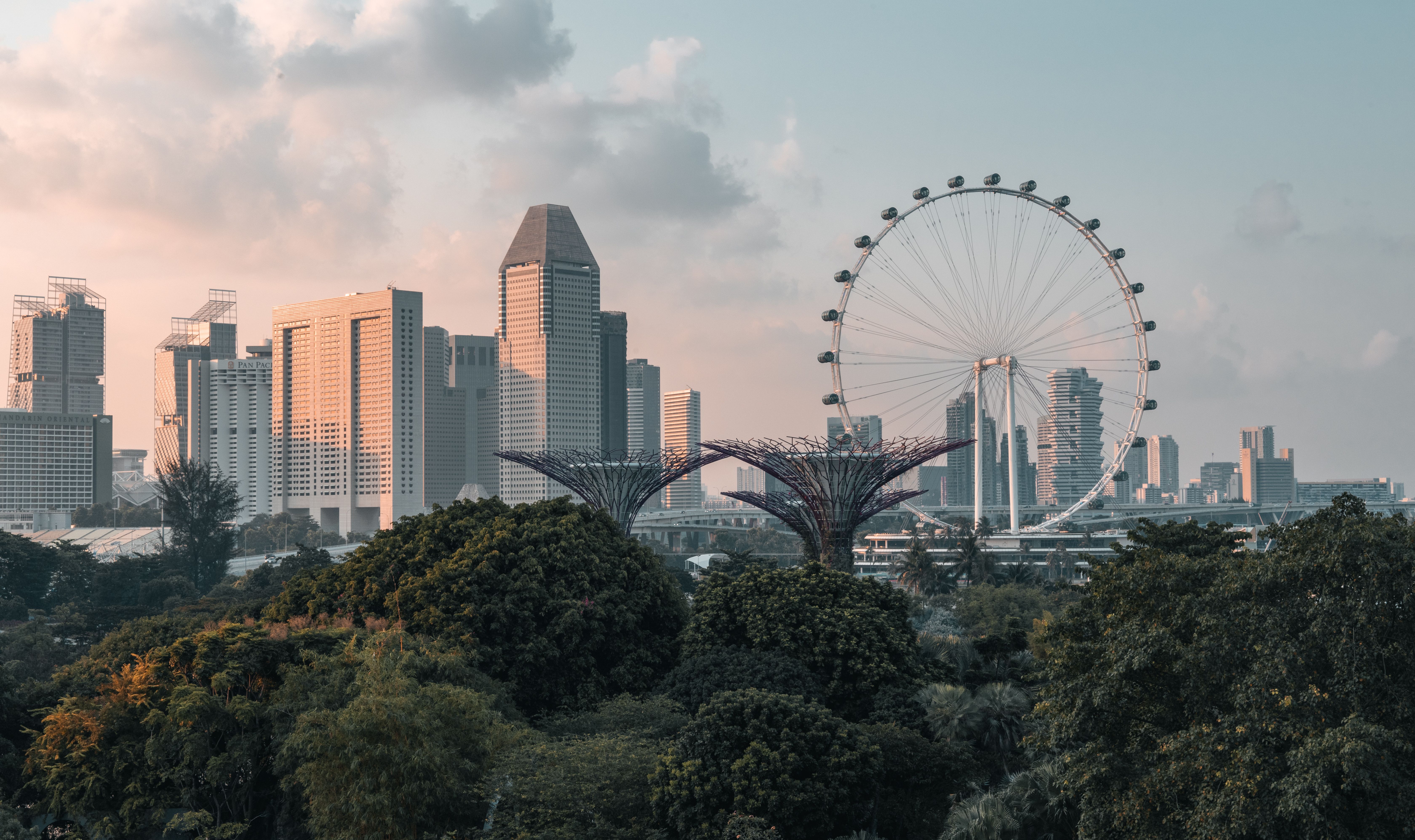 Singapore Skyline city skyline wallpaper, 6720x3990