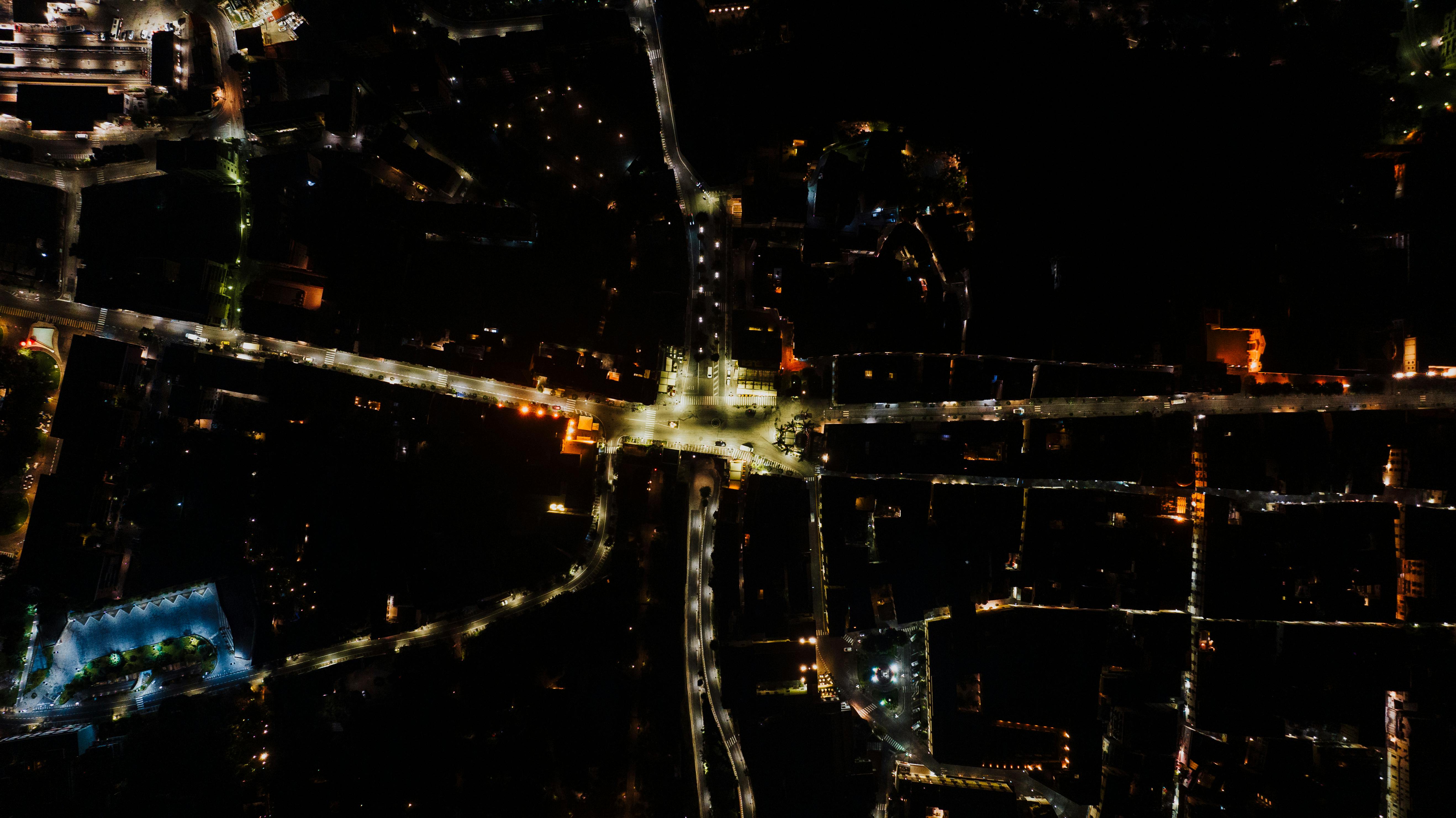 City Aerial View city skyline wallpaper, 5272x2962