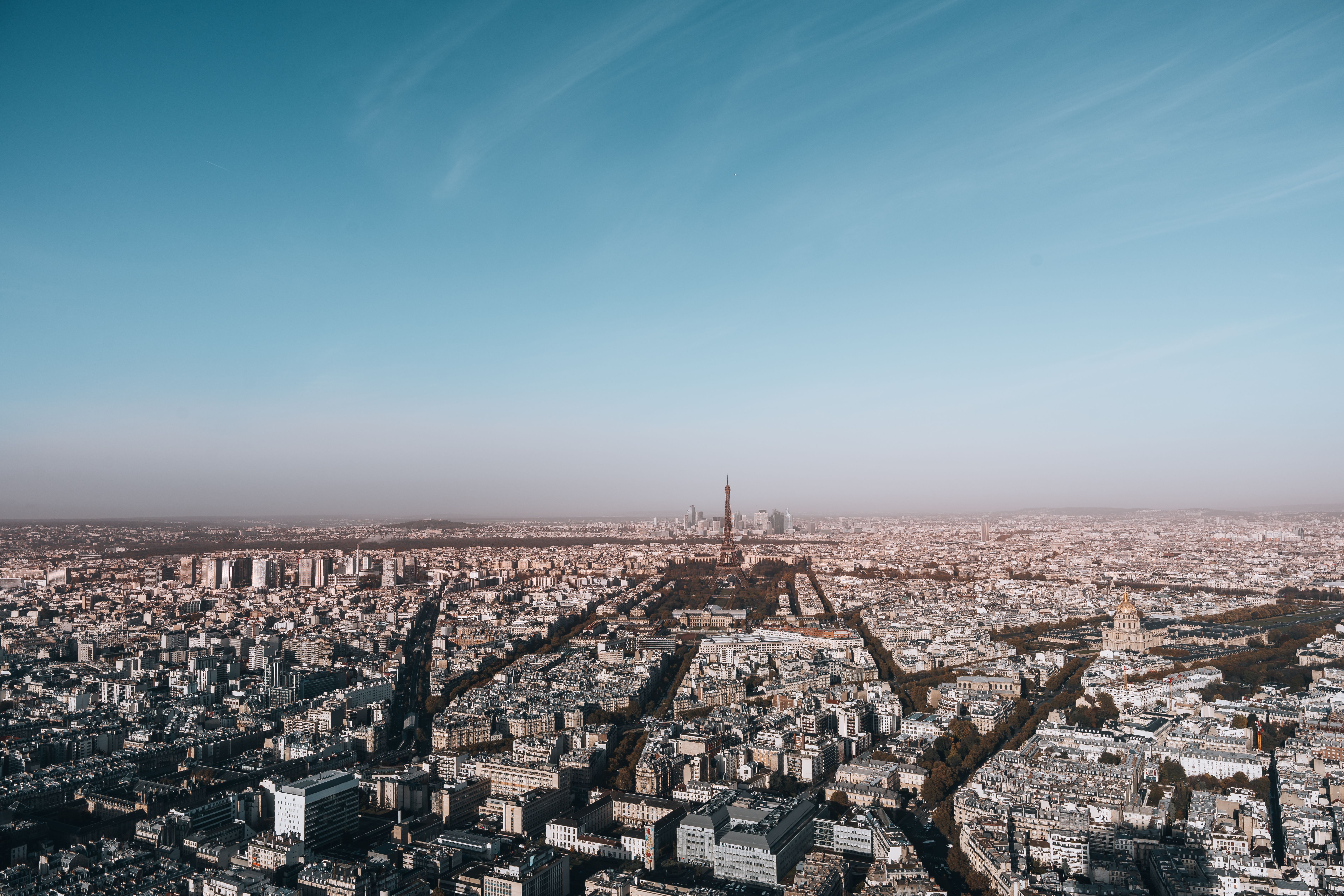 Paris Skyline city skyline wallpaper, 6968x4645