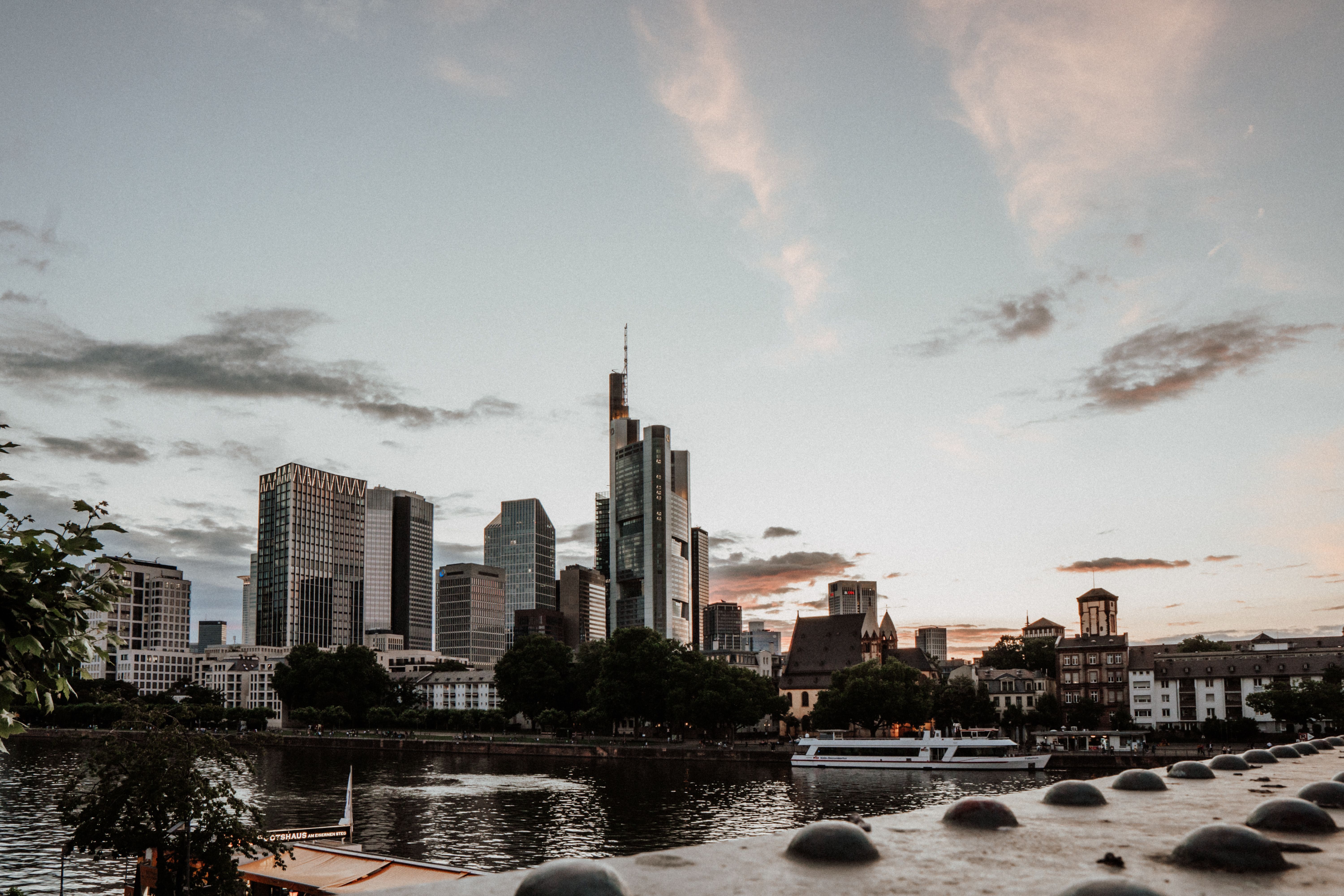 City Skyline Sunset city skyline wallpaper at sunset, 6000x4000