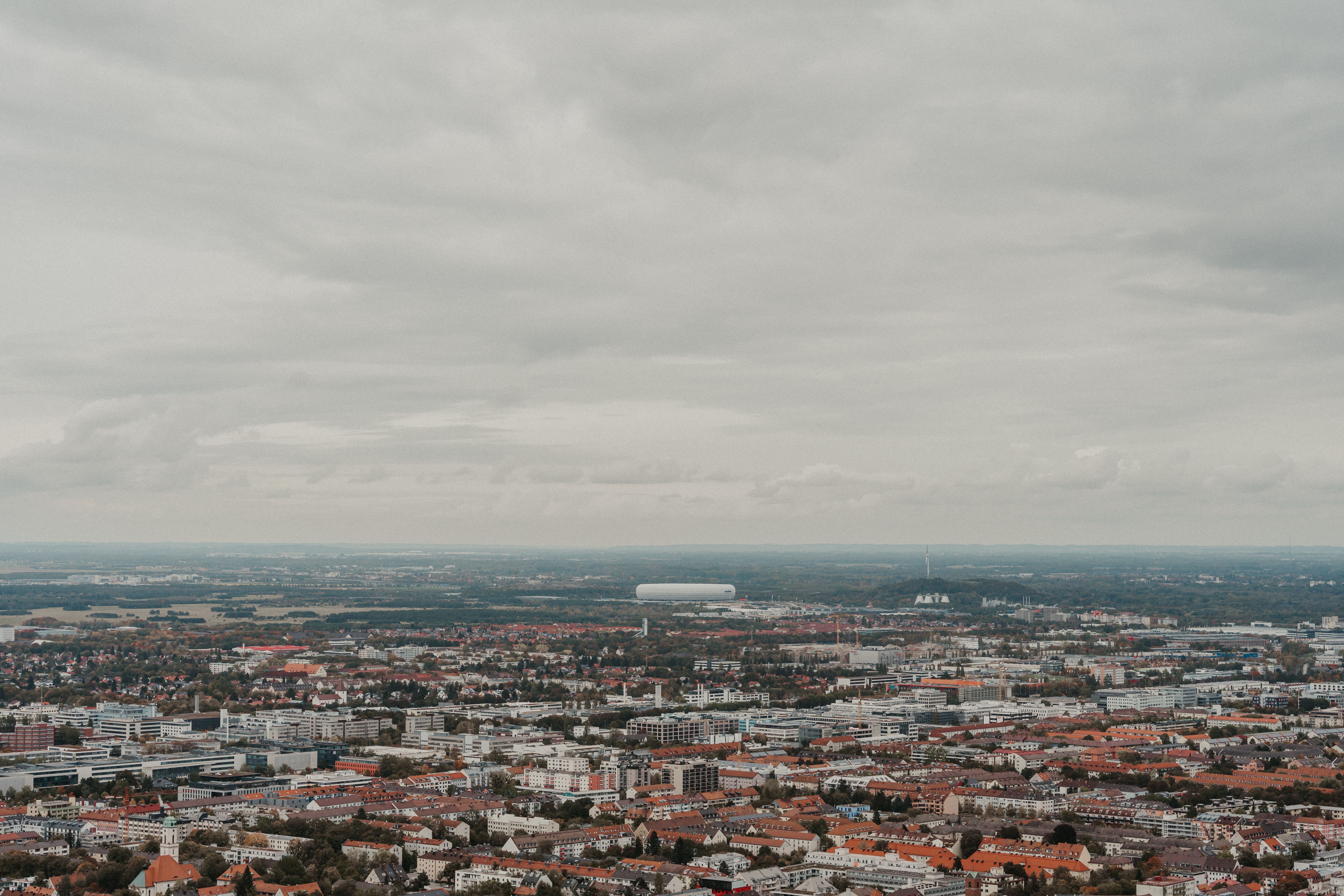 City Aerial View city skyline wallpaper, 6000x4000