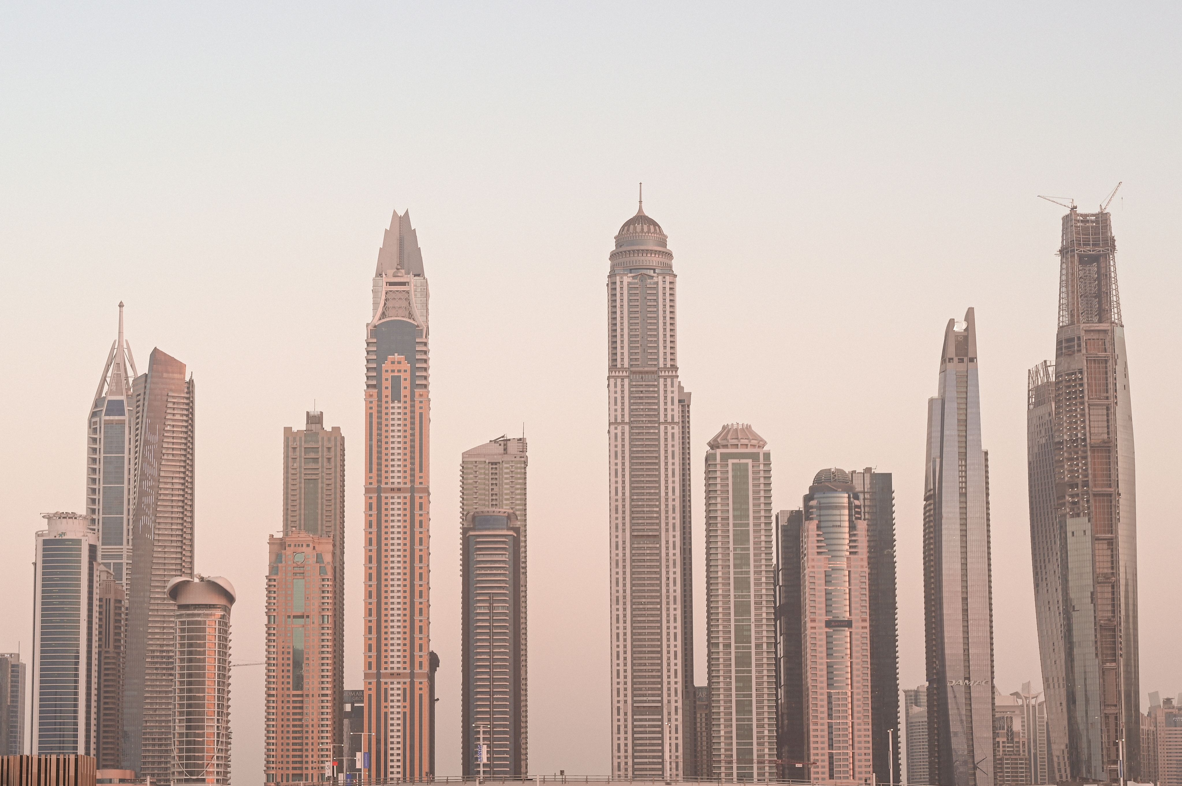 Dubai Skyline city skyline wallpaper, 4094x2724