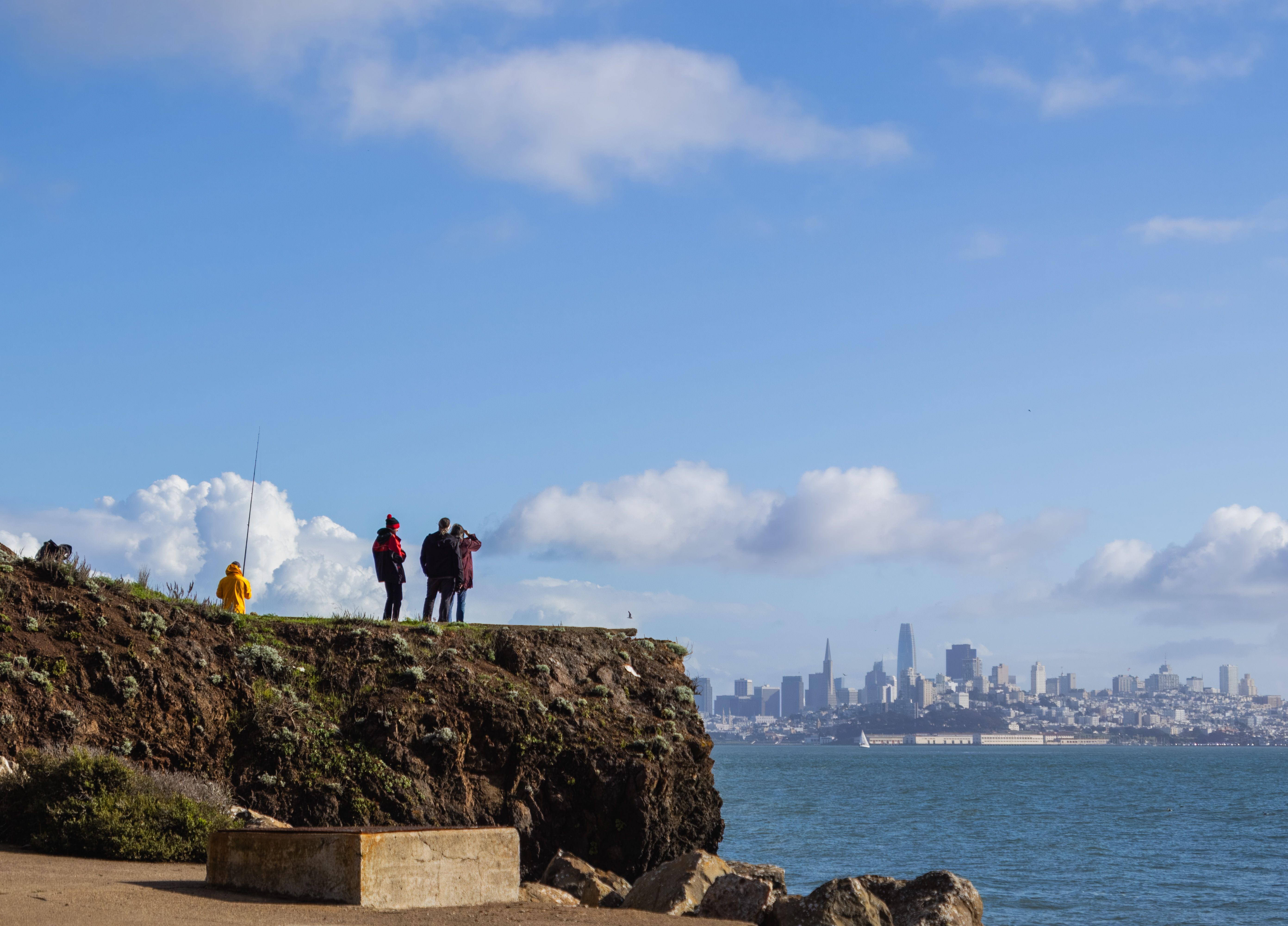 San Francisco, CA city skyline wallpaper, 5566x4000