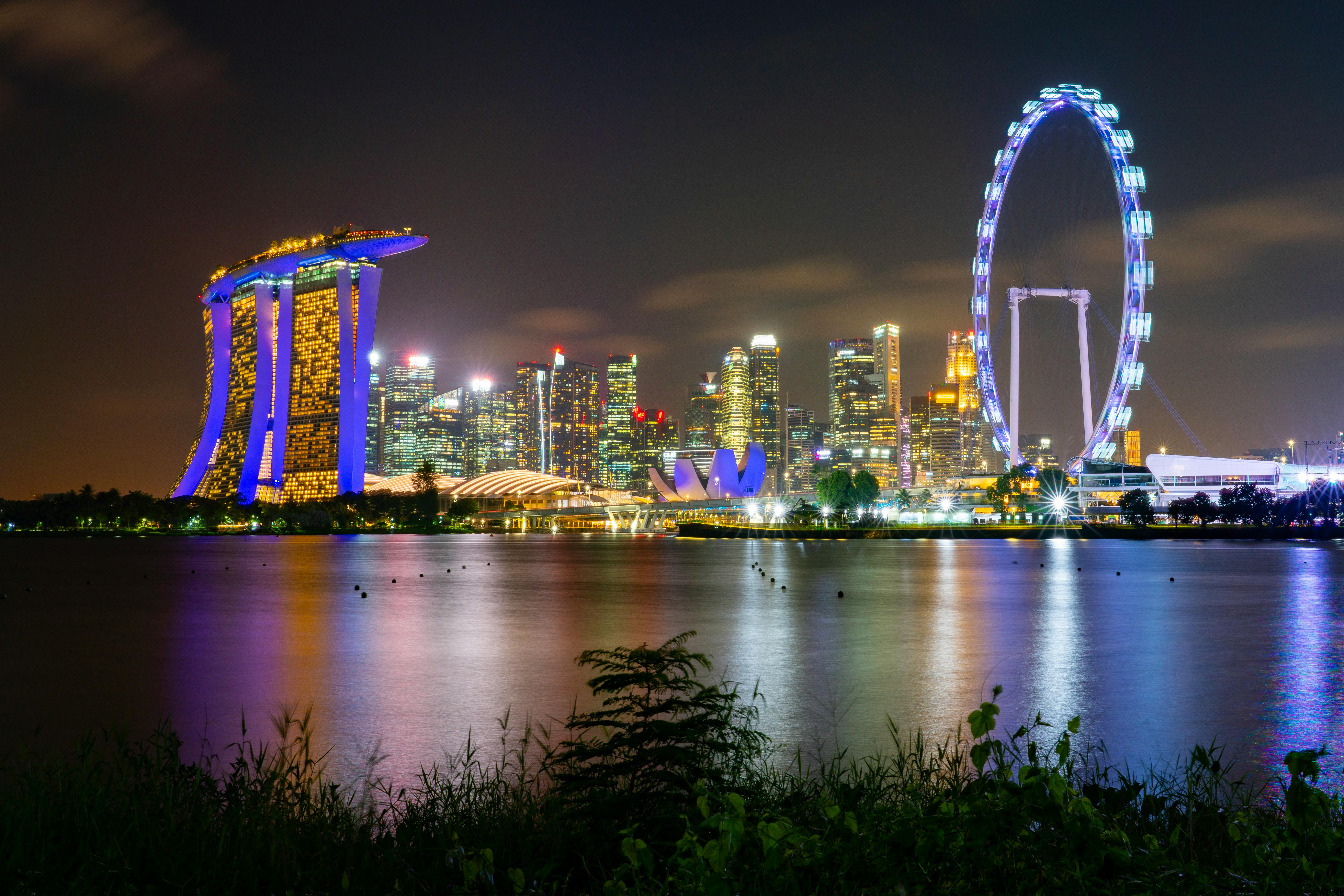Singapore Skyline city skyline wallpaper, 6839x4562