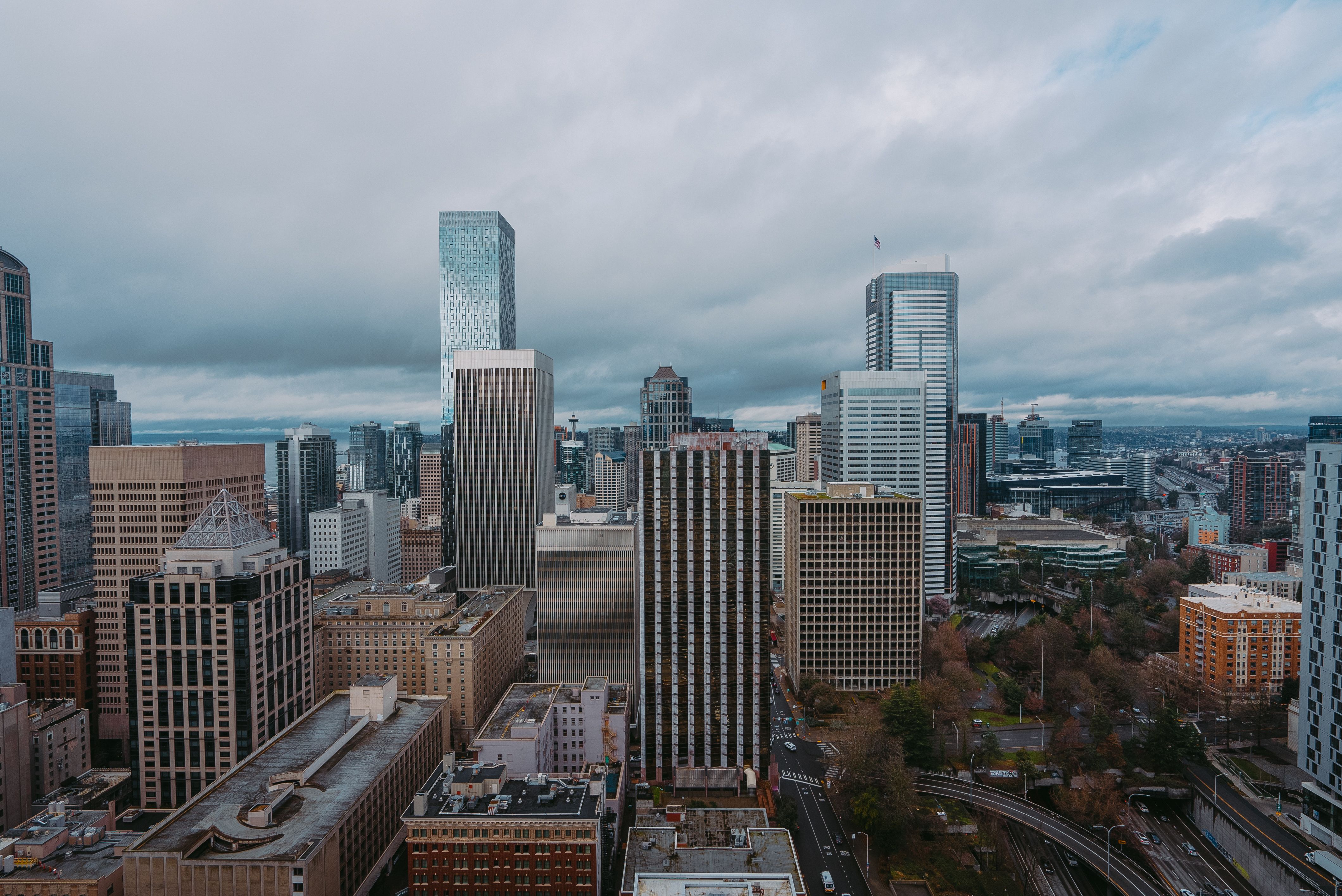 Seattle, WA city skyline wallpaper, 4240x2832