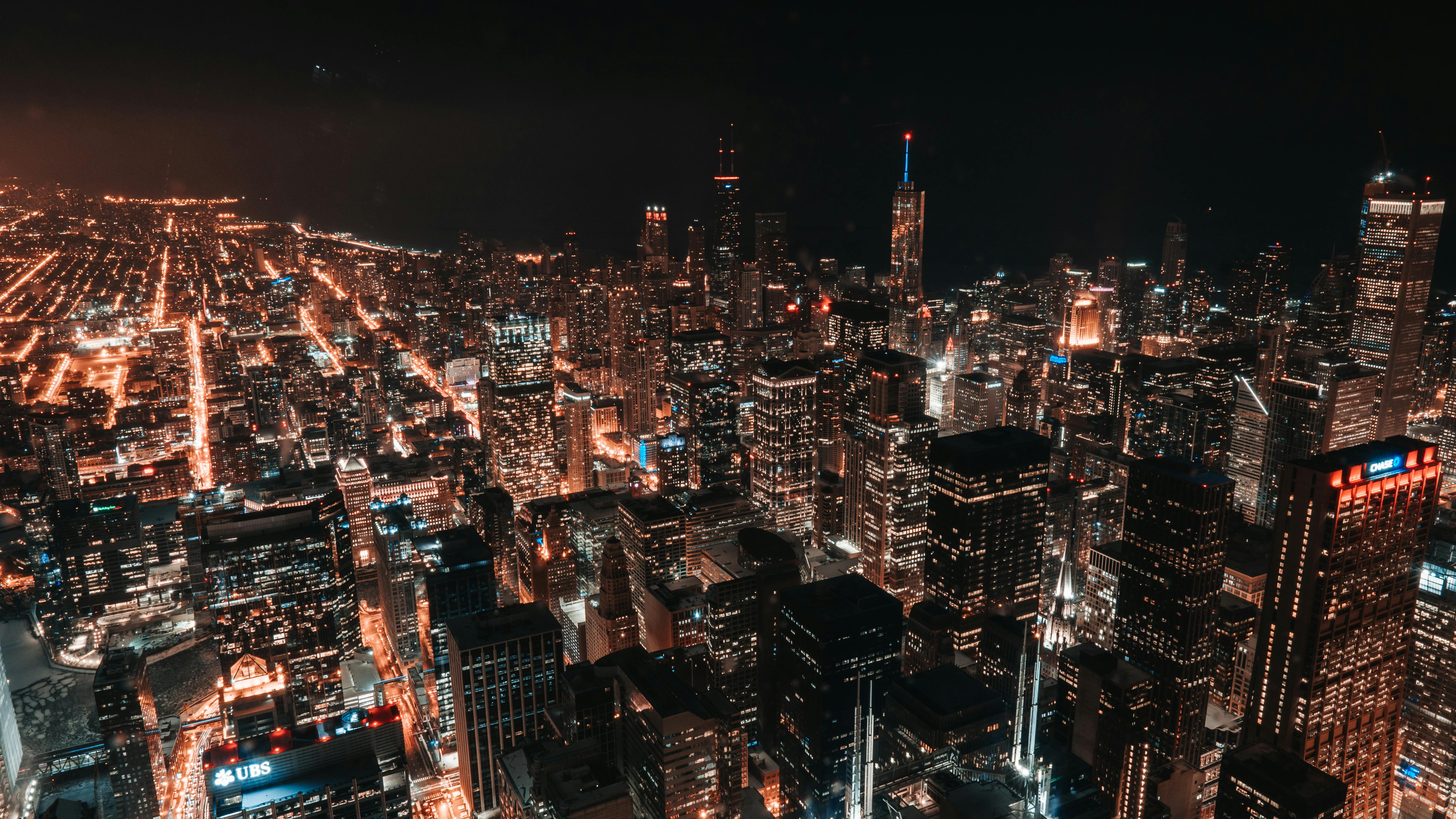 Chicago Skyline city skyline wallpaper, 6000x3376