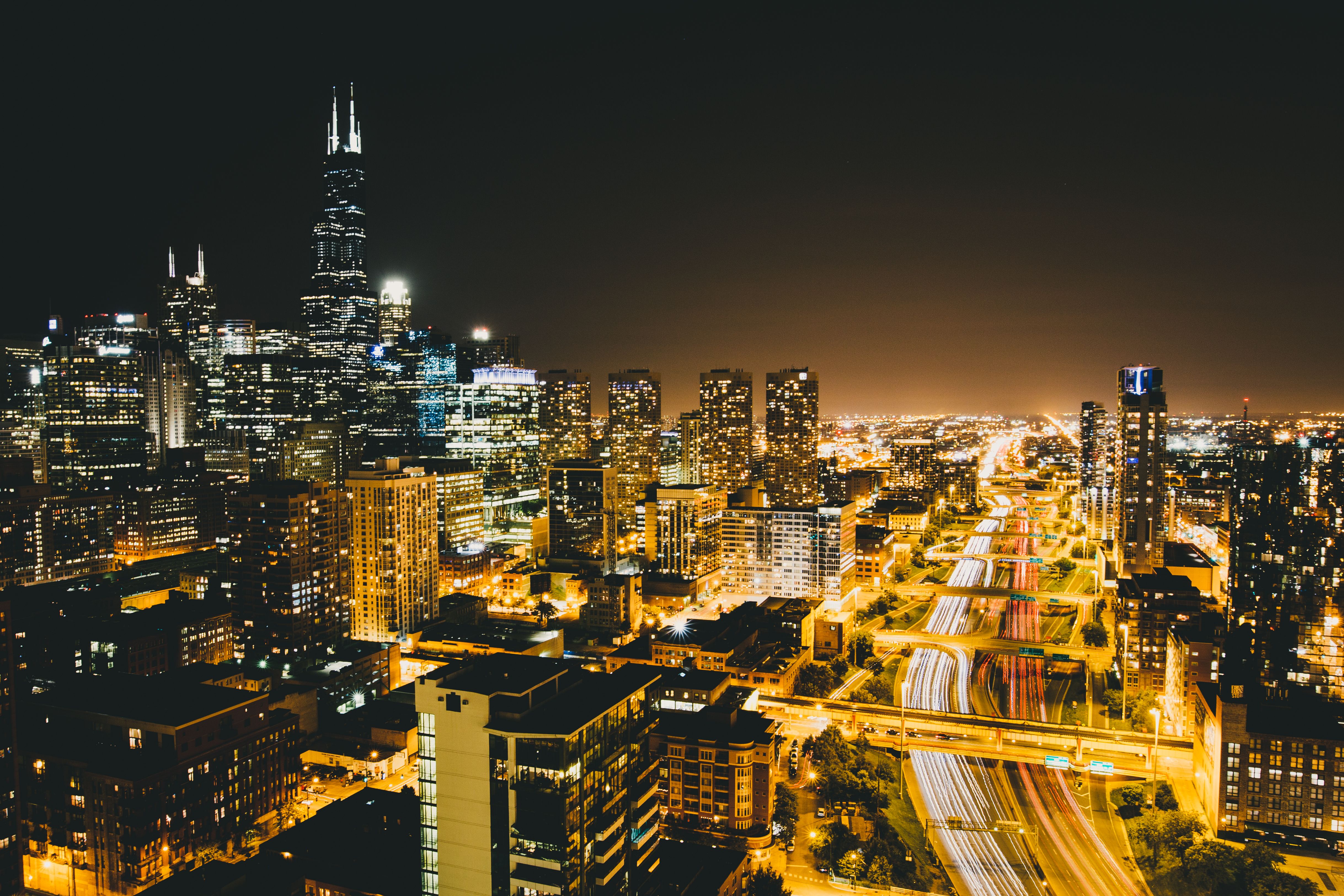 Chicago Skyline city skyline wallpaper, 4873x3249