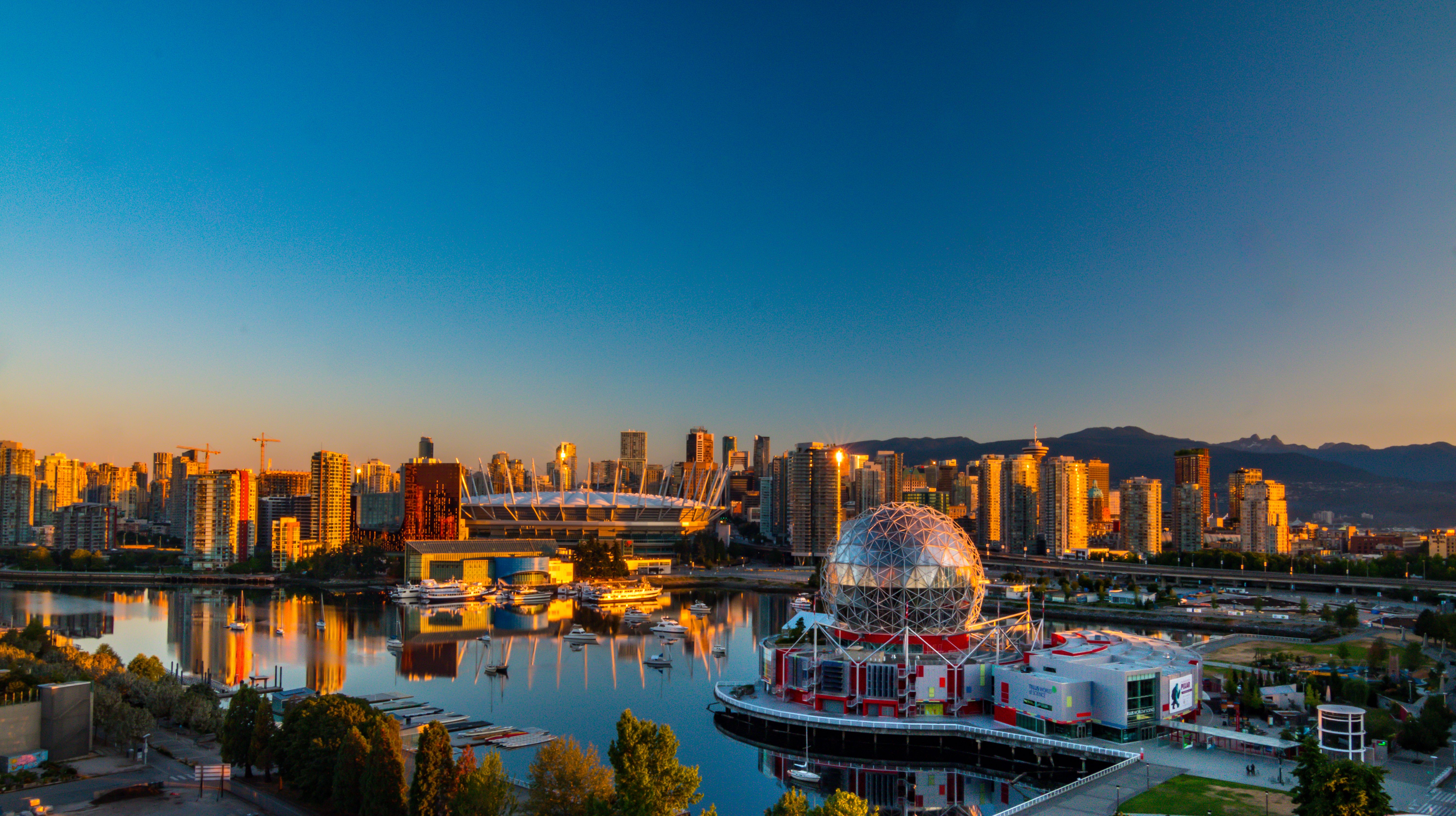 Vancouver, BC city skyline wallpaper, 5999x3360