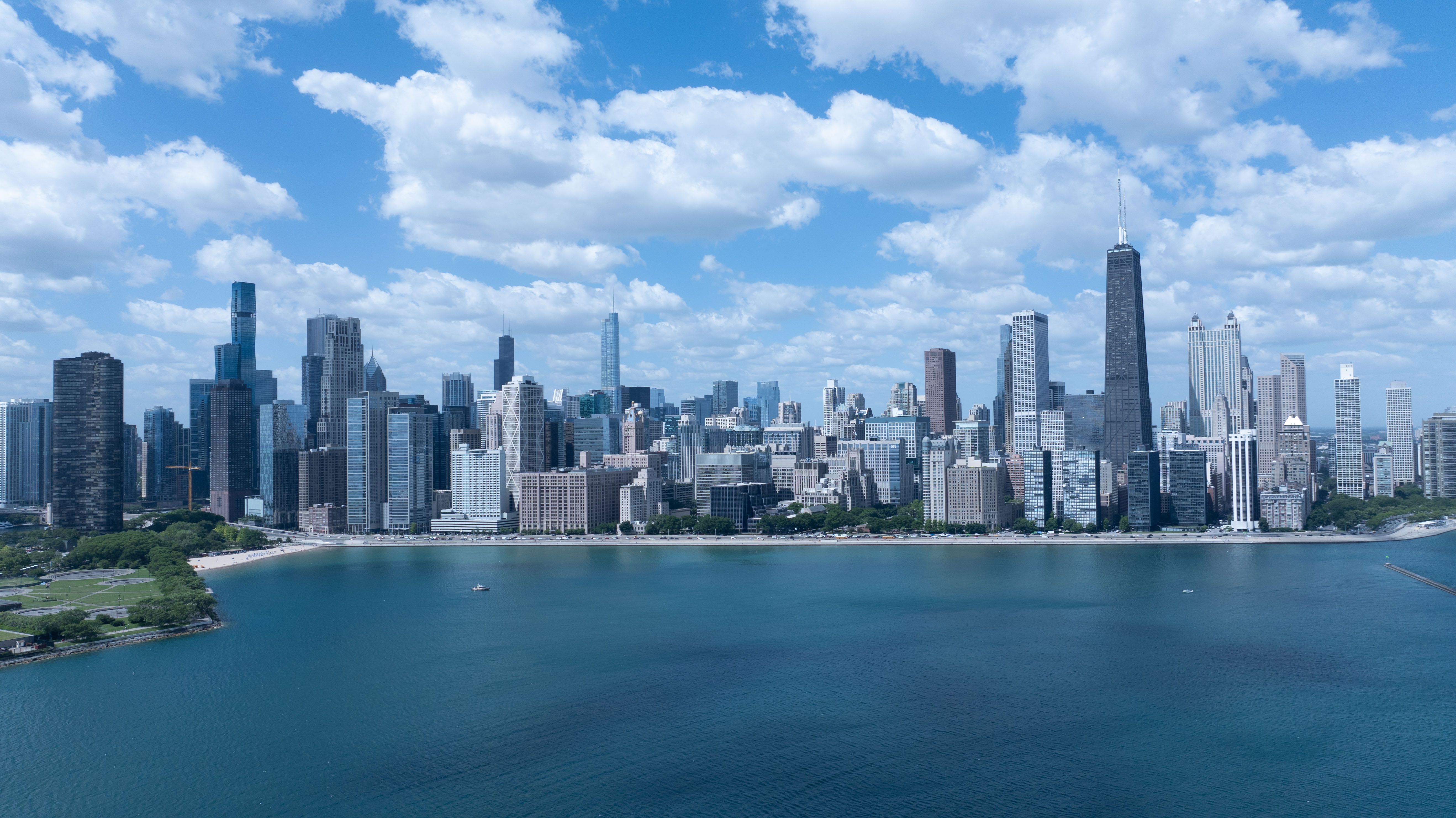 Chicago Skyline city skyline wallpaper, 5272x2962