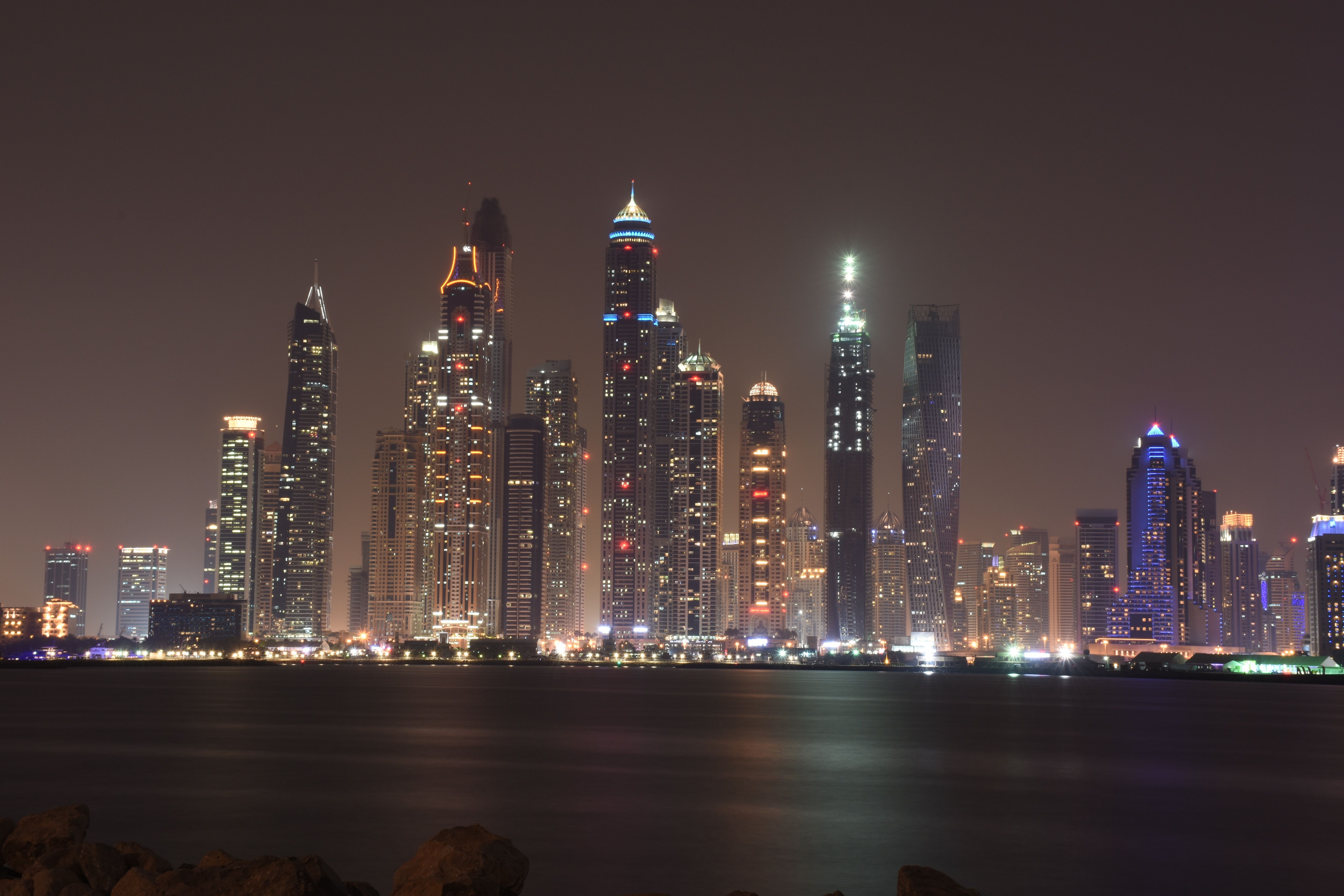 Dubai Skyline city skyline wallpaper, 6000x4000