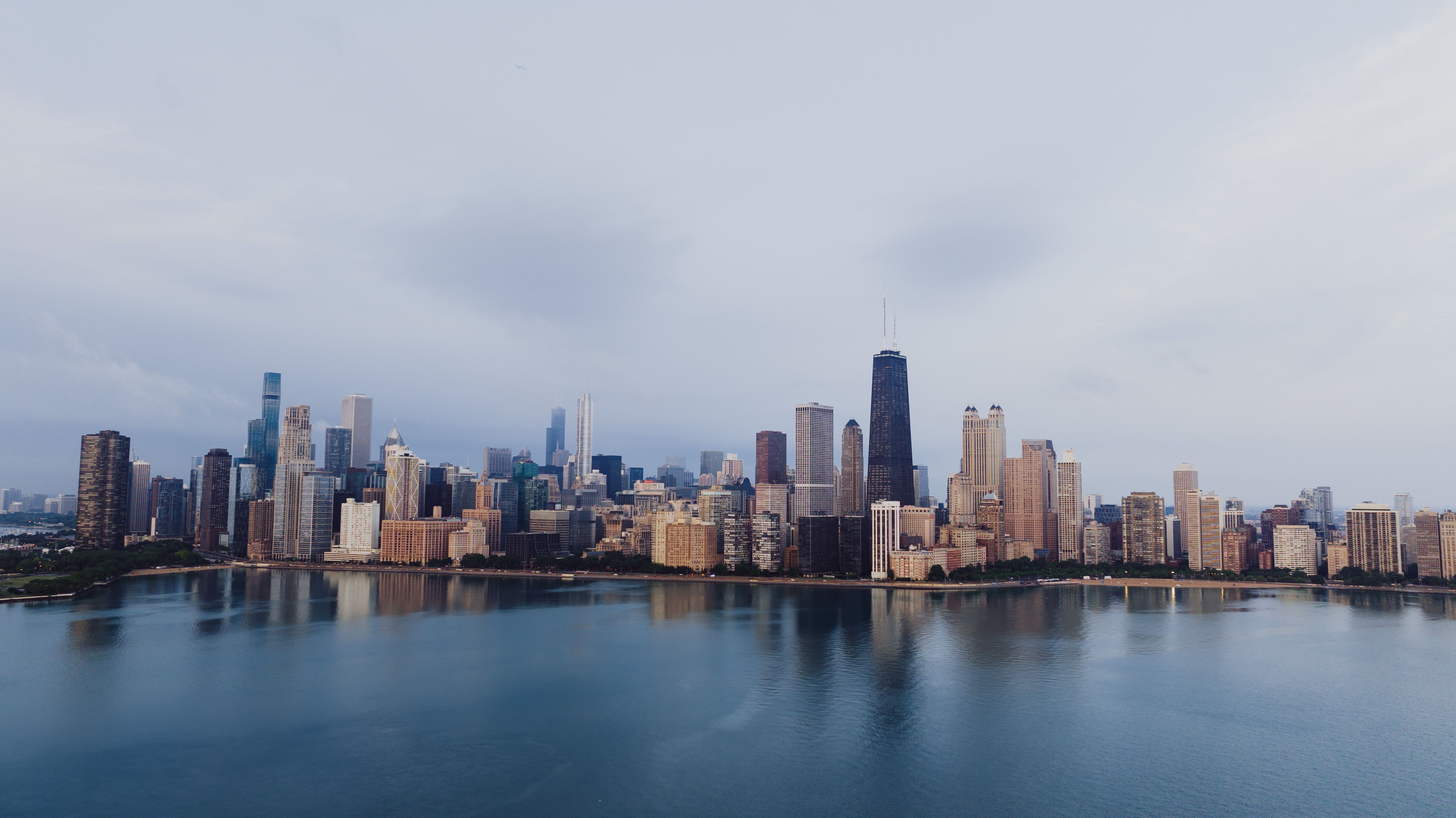 Chicago Skyline city skyline wallpaper, 5272x2962