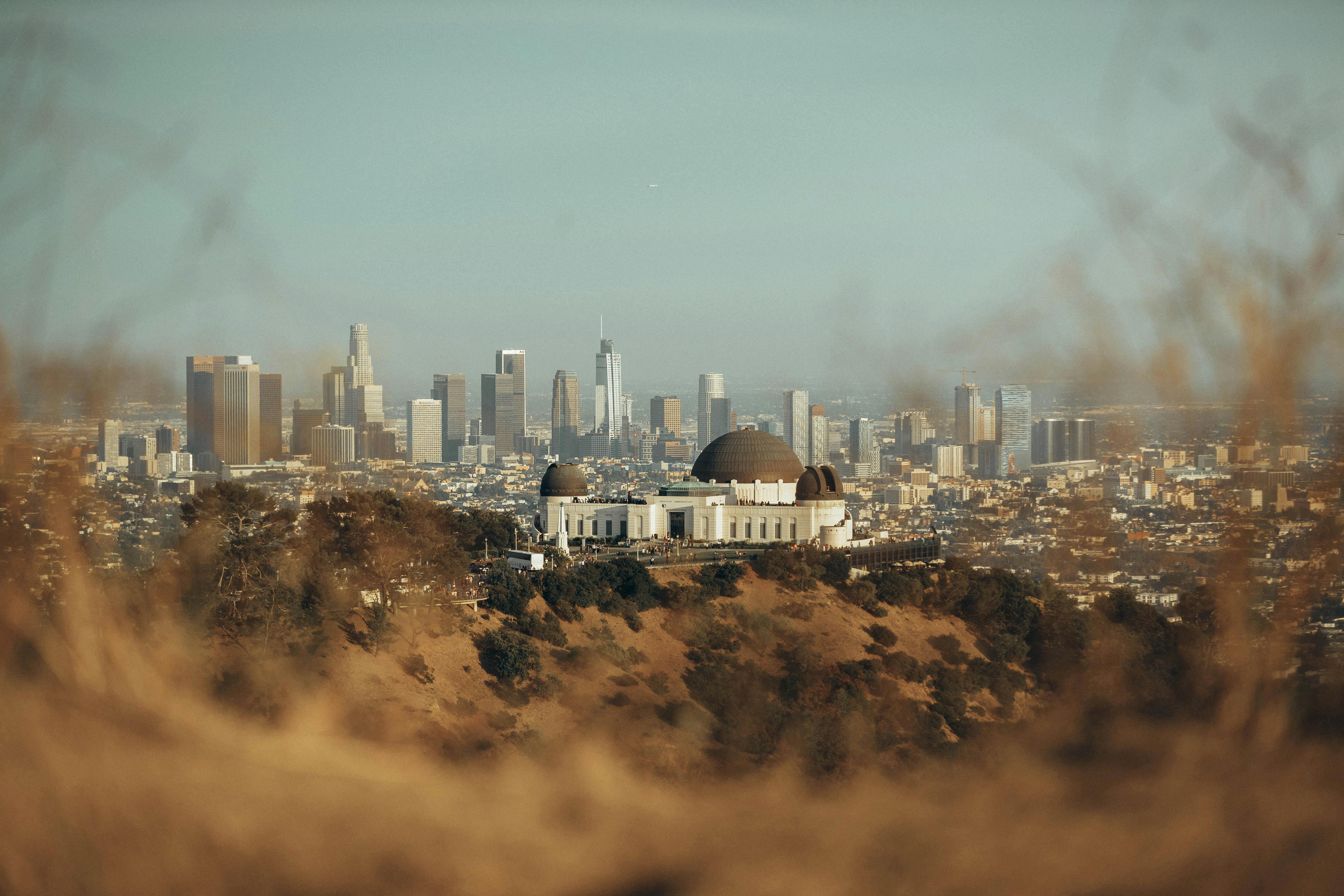 Los Angeles, CA city skyline wallpaper, 5472x3648