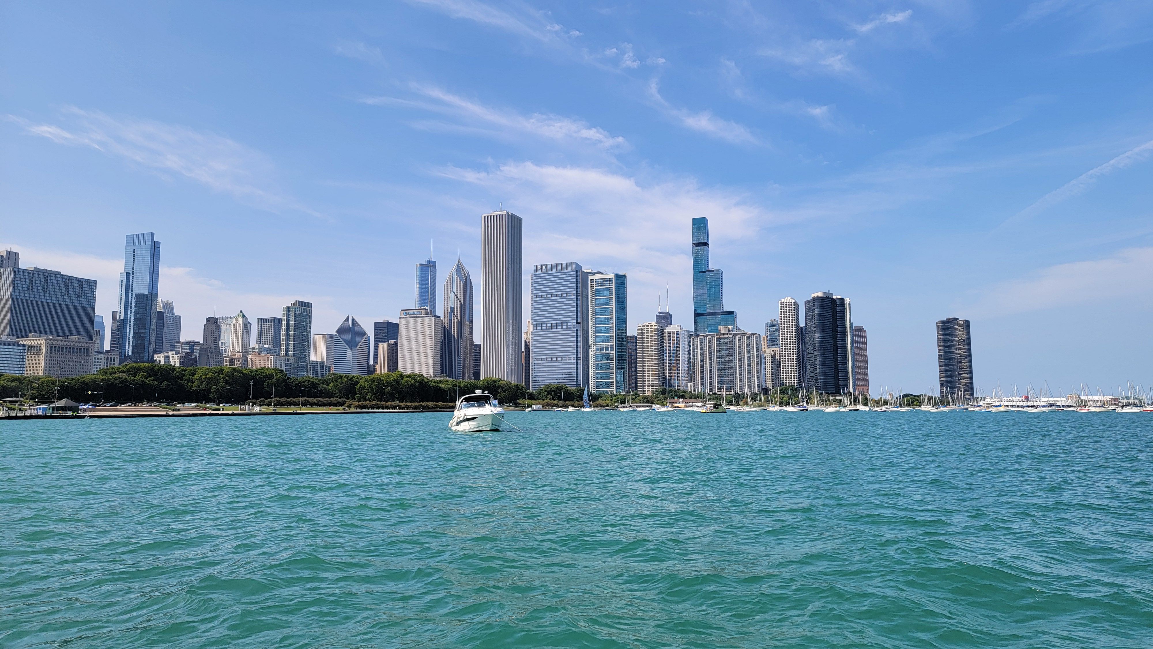 Chicago Skyline city skyline wallpaper, 4000x2252