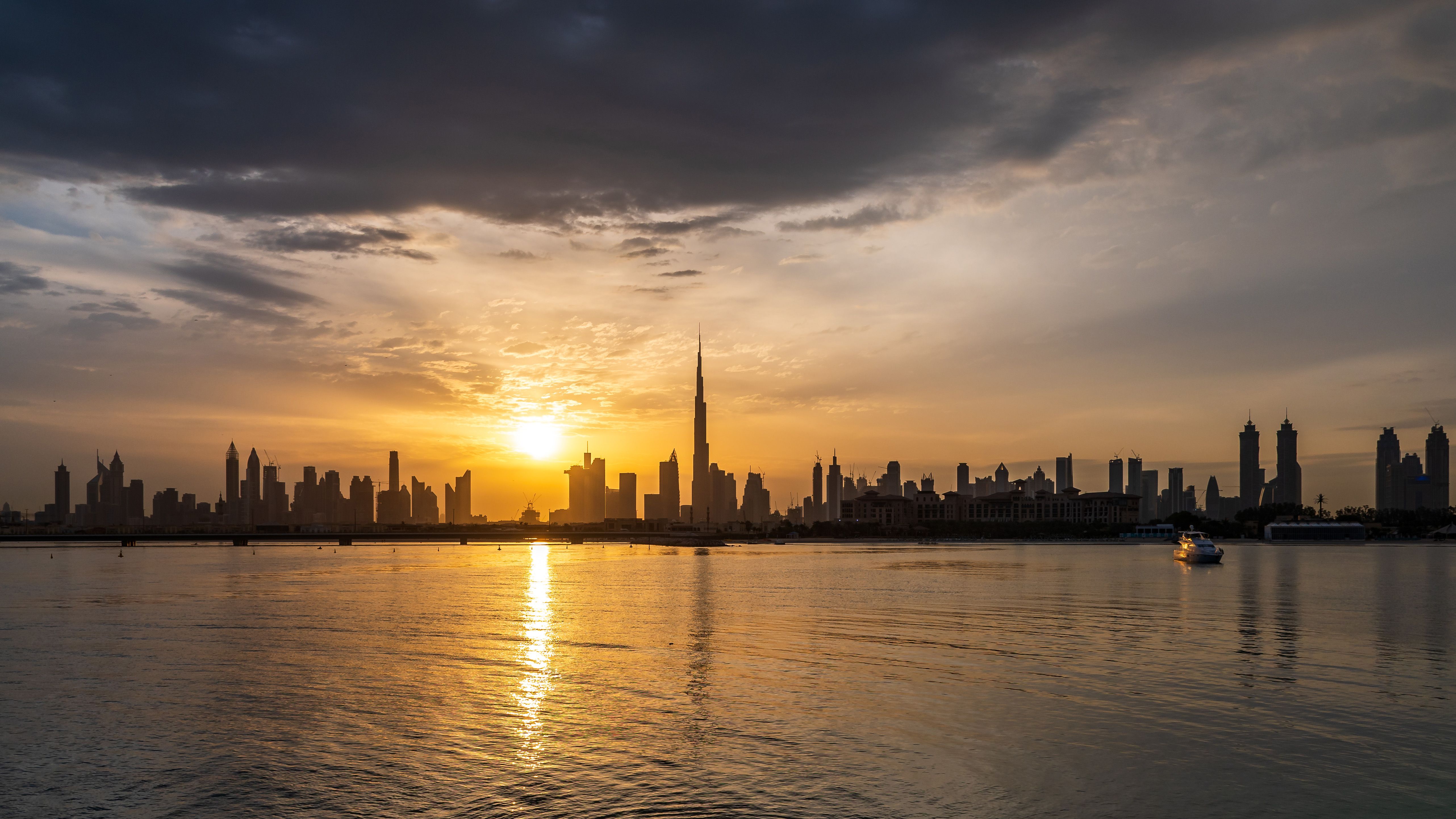 Dubai Skyline city skyline wallpaper, 5127x2884