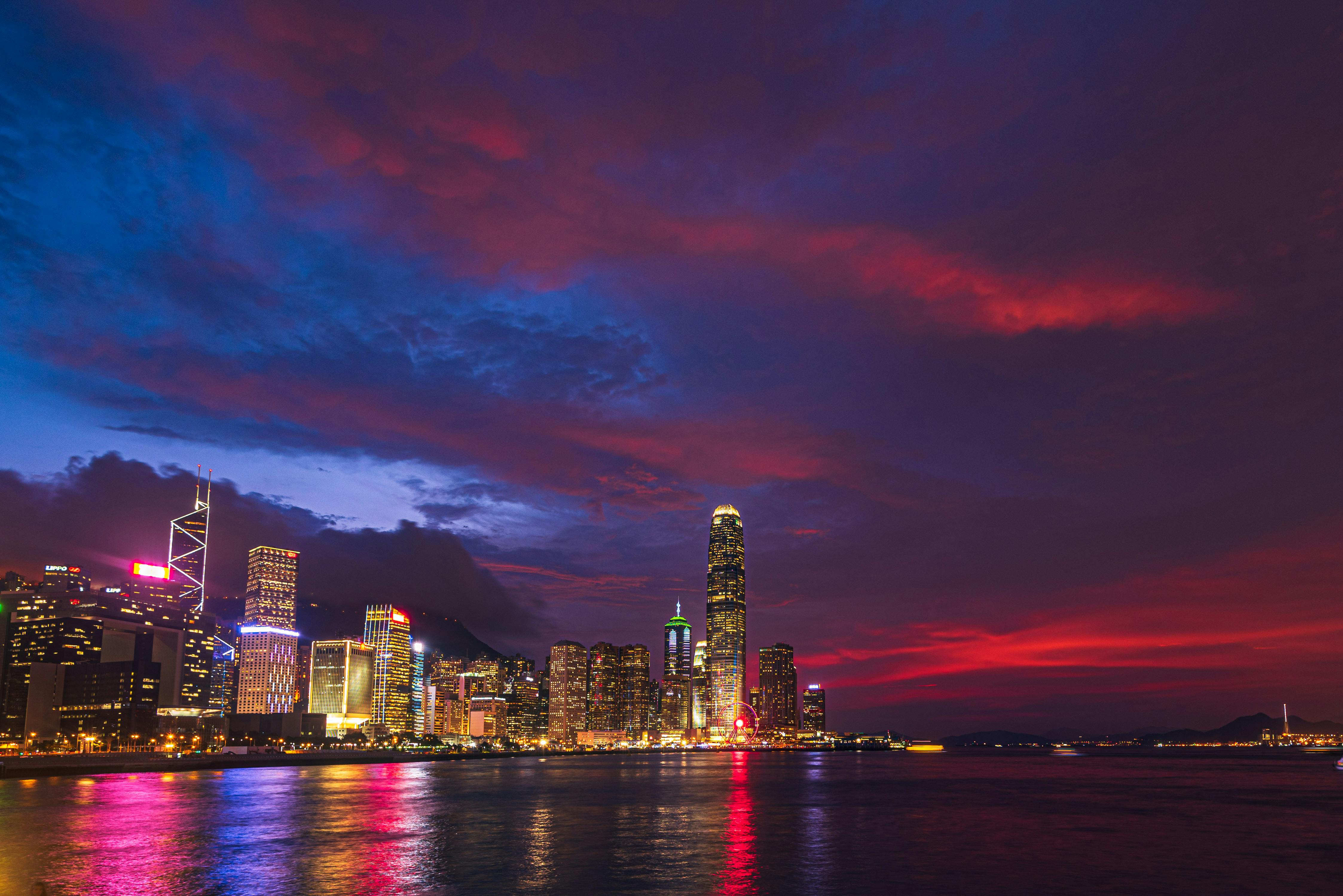 Hong Kong Skyline city skyline wallpaper, 4493x2999