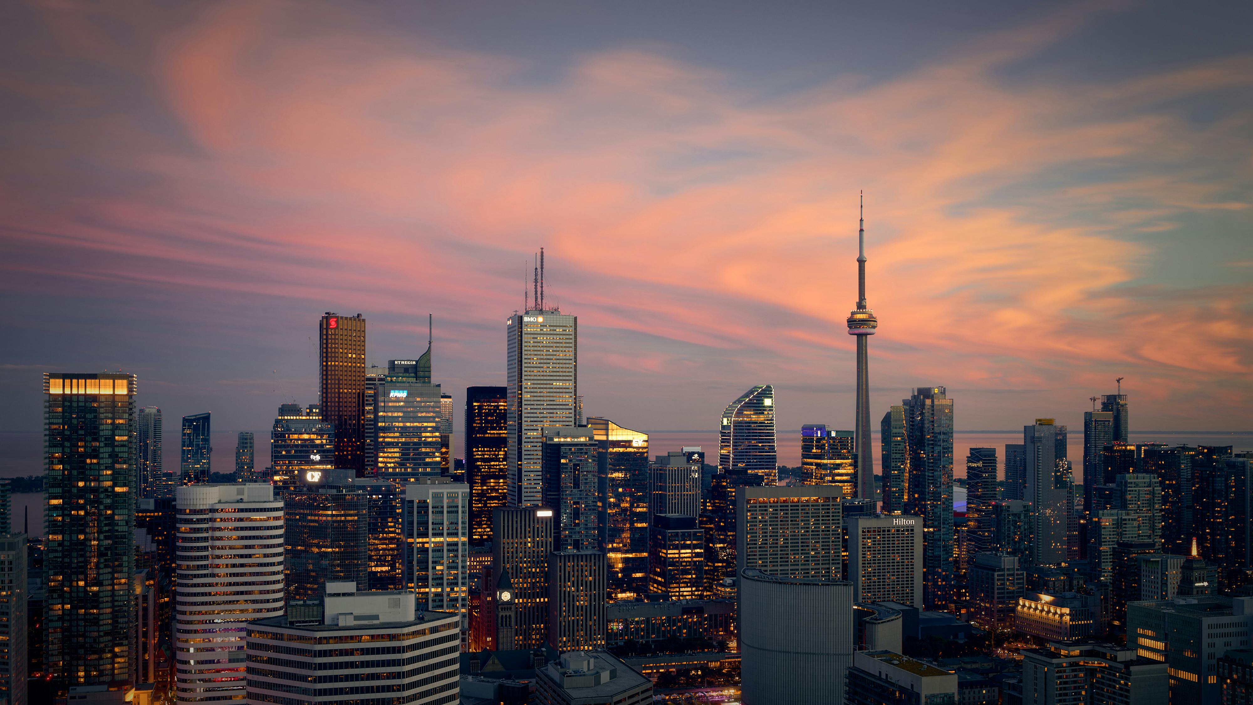 Toronto Skyline city skyline wallpaper, 4000x2250