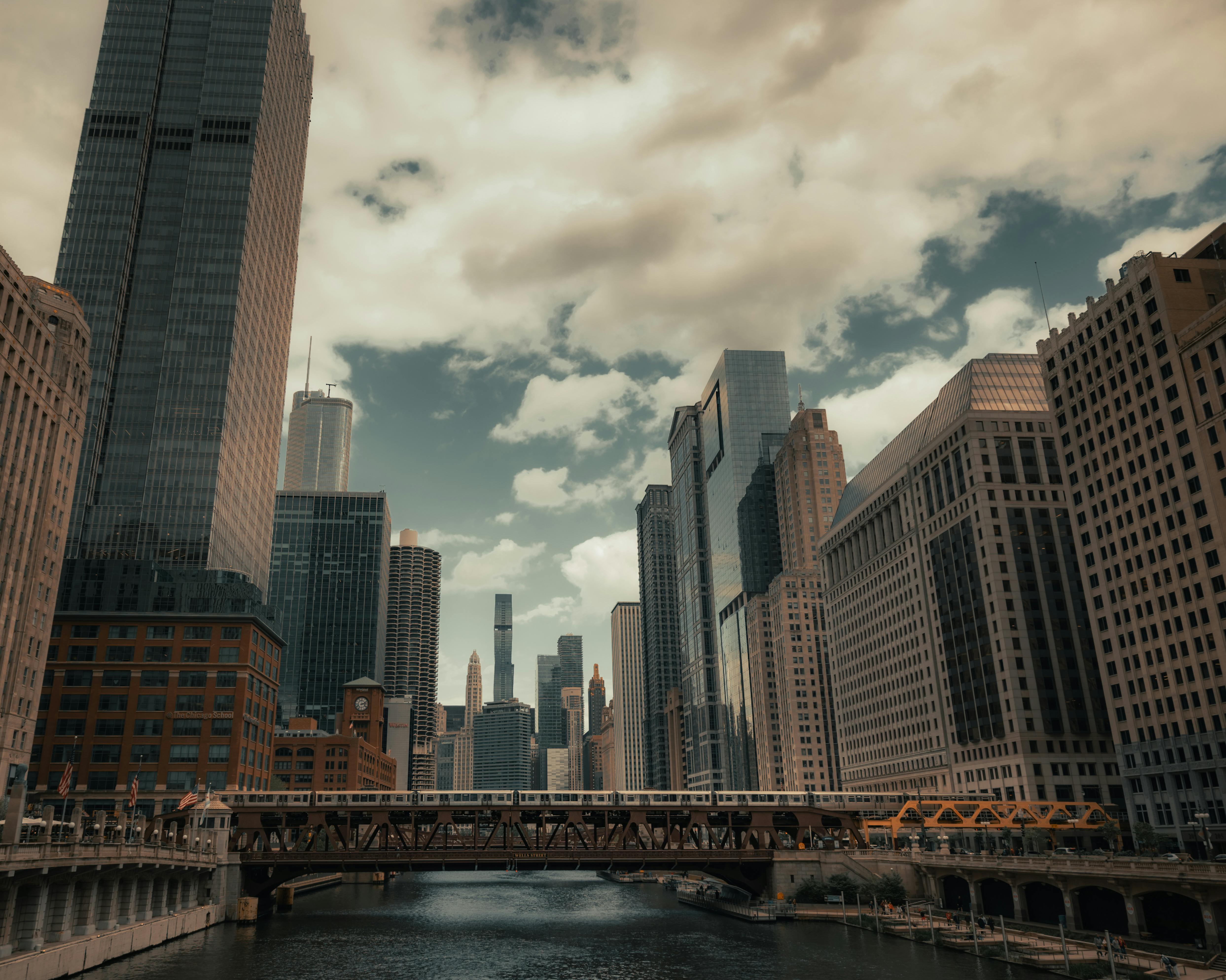Chicago Skyline city skyline wallpaper, 4973x3978