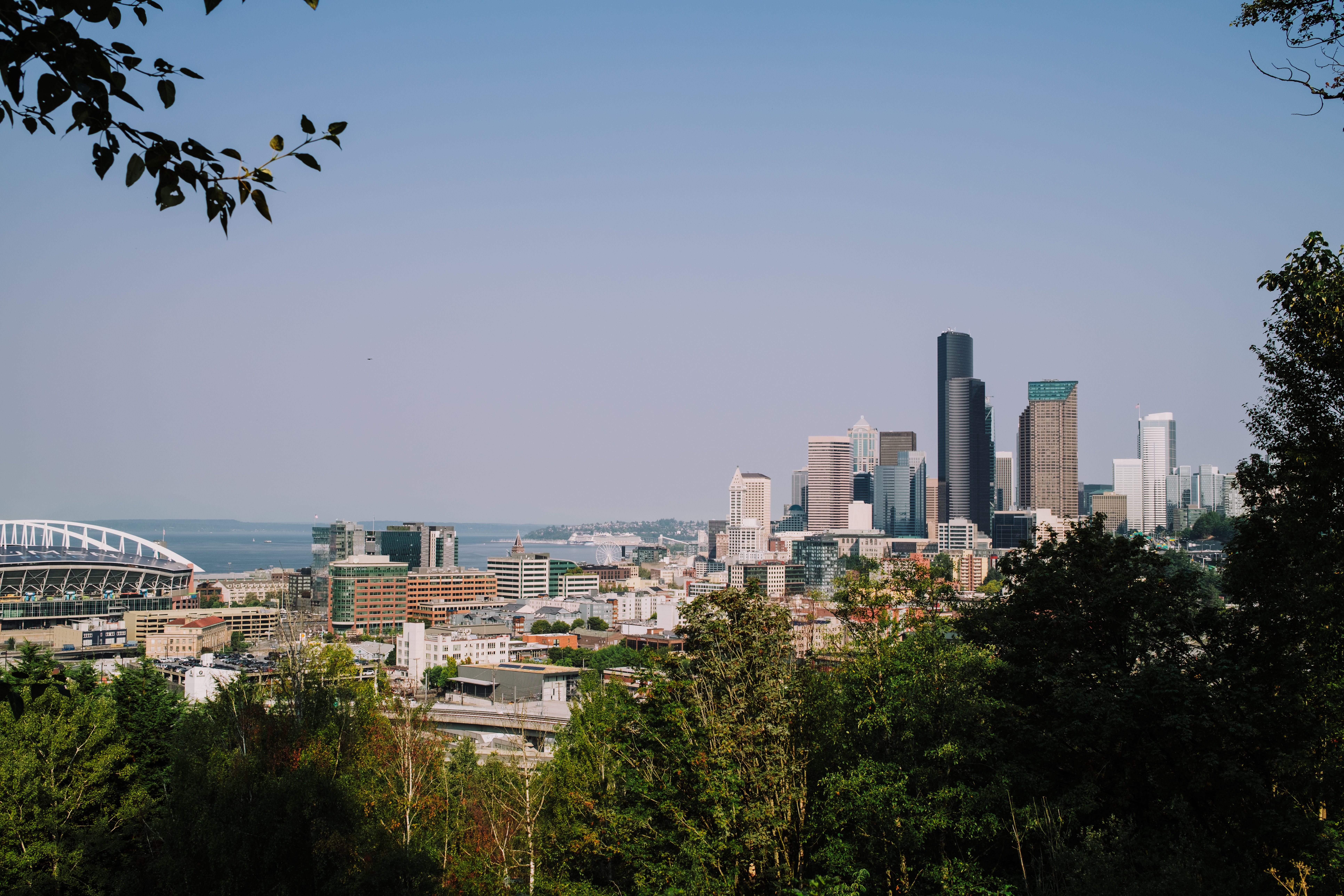 Seattle, WA city skyline wallpaper, 7728x5152