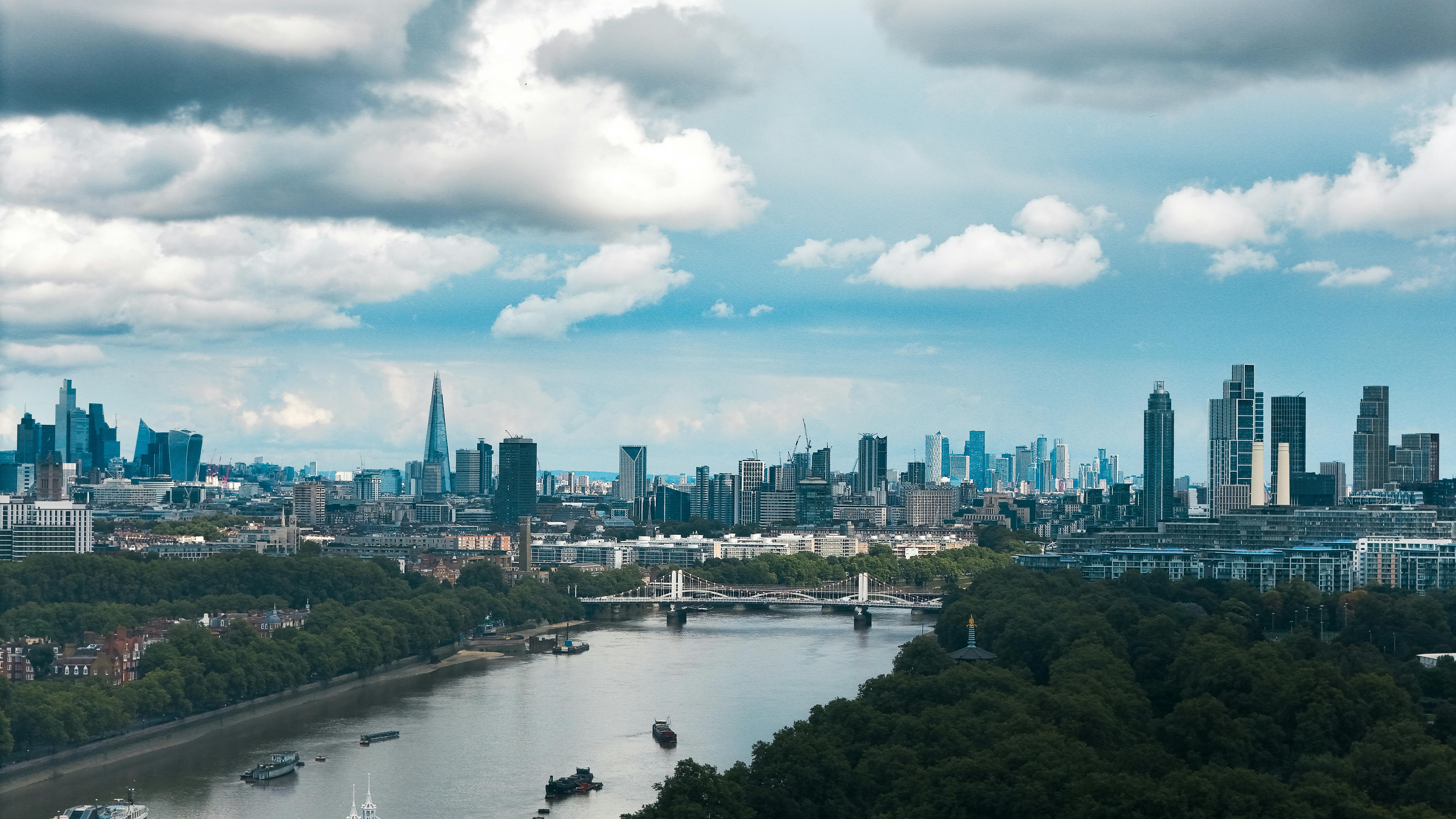 London Skyline city skyline wallpaper, 8064x4536