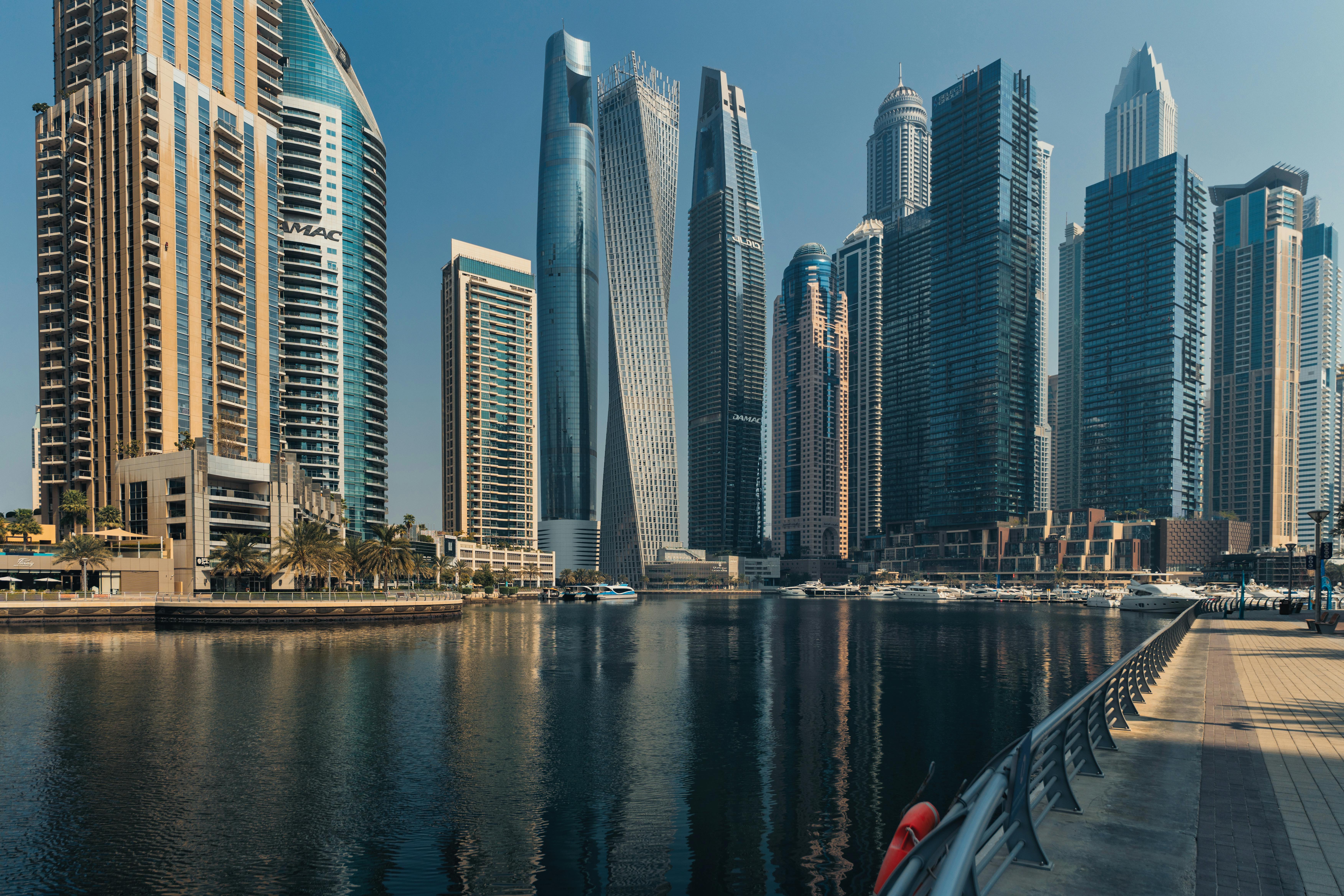 Dubai Skyline city skyline wallpaper, 7008x4672