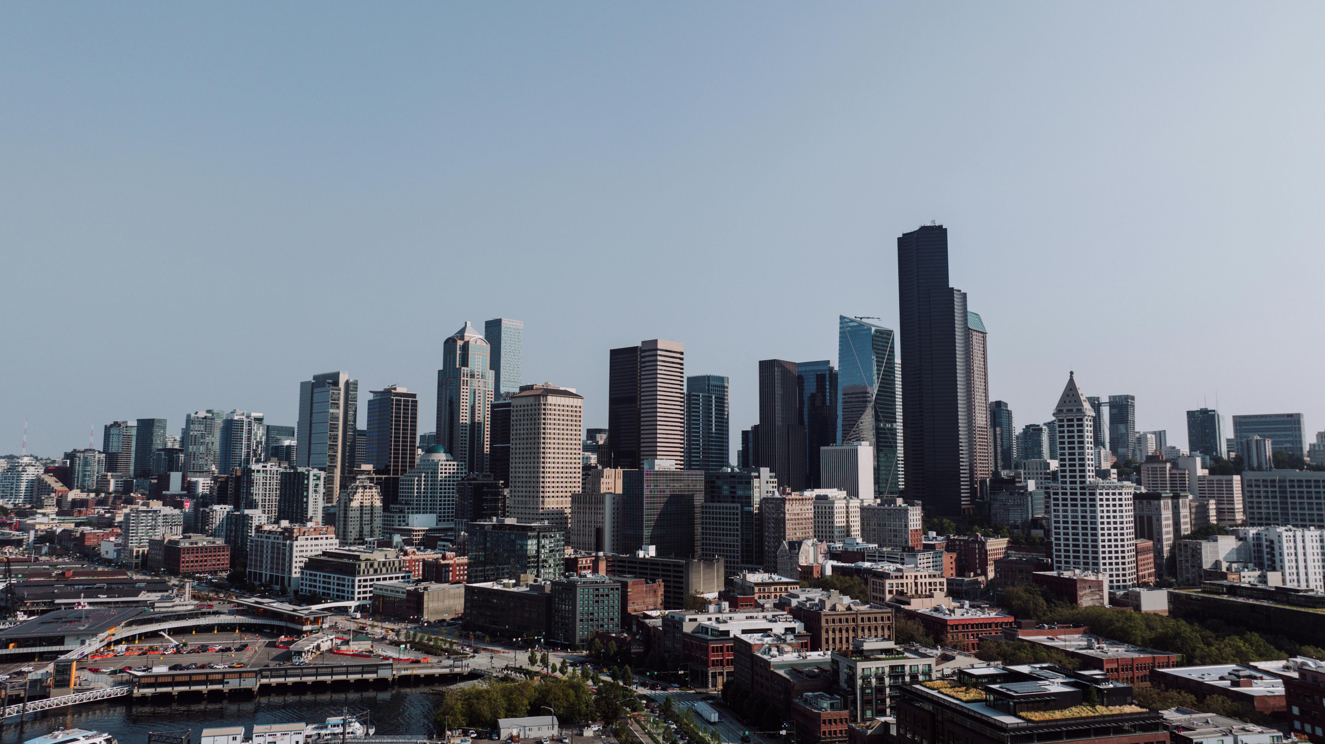 Seattle, WA city skyline wallpaper, 5272x2962