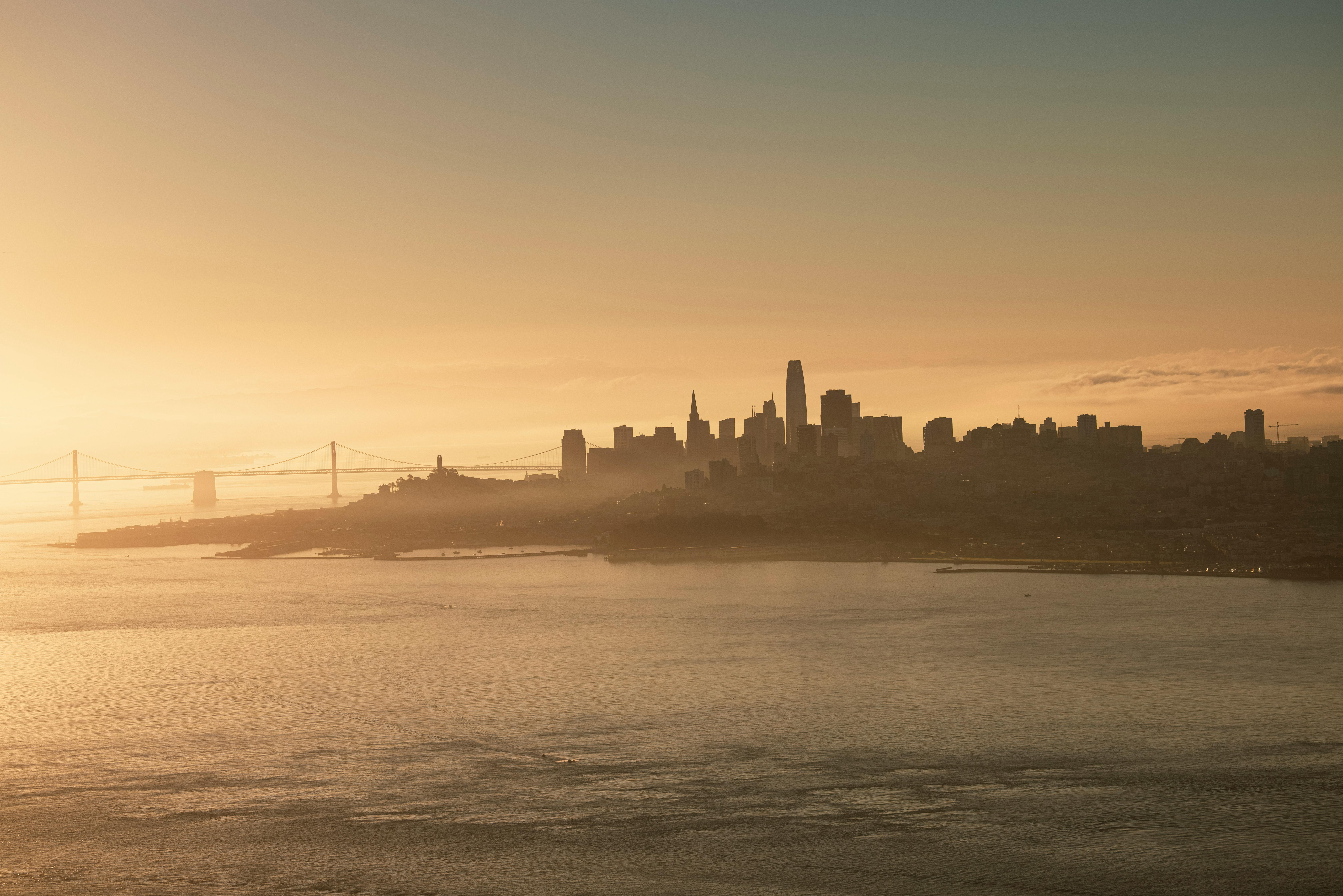 San Francisco, CA city skyline wallpaper, 8192x5464