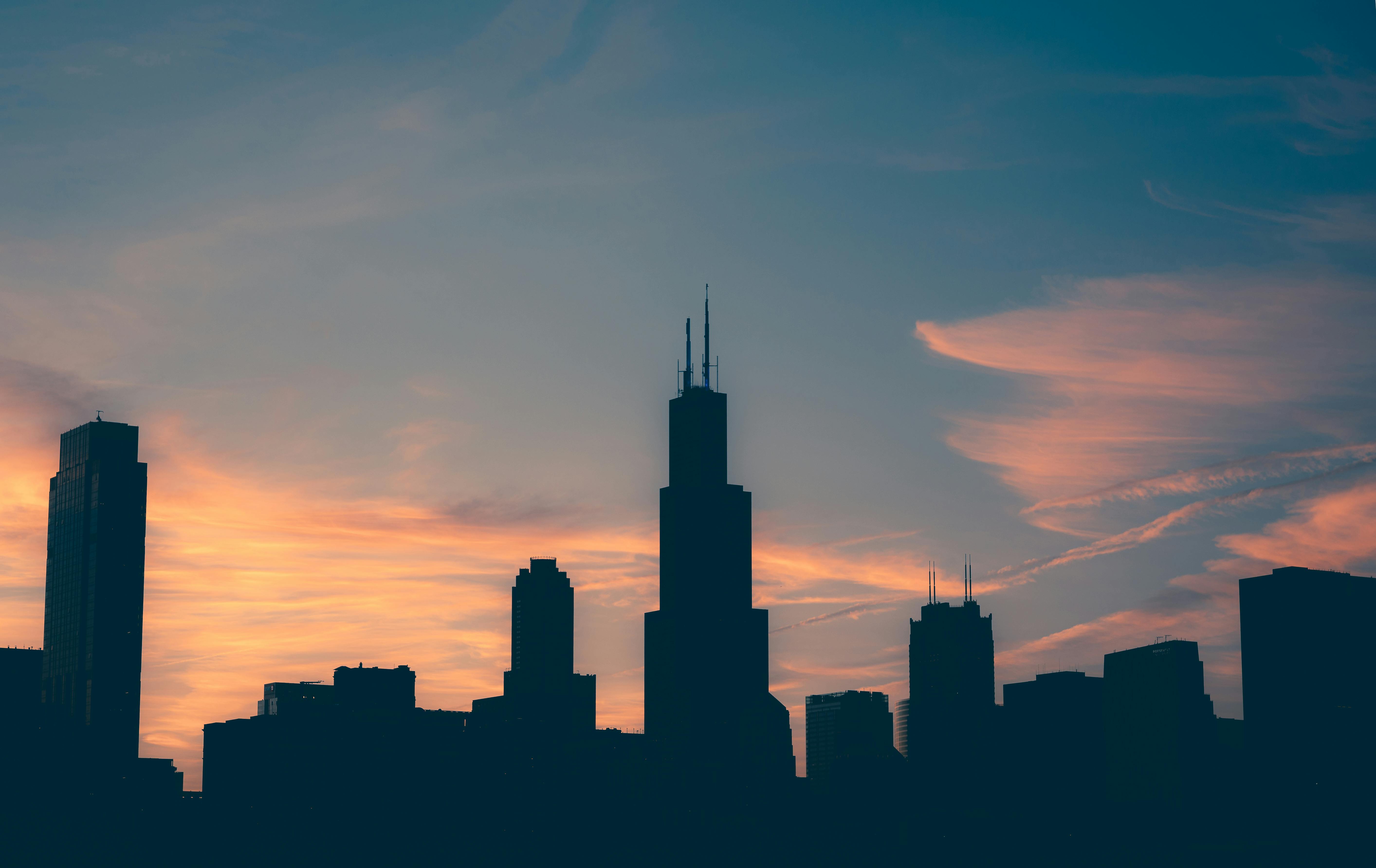 Chicago Skyline city skyline wallpaper, 5654x3567