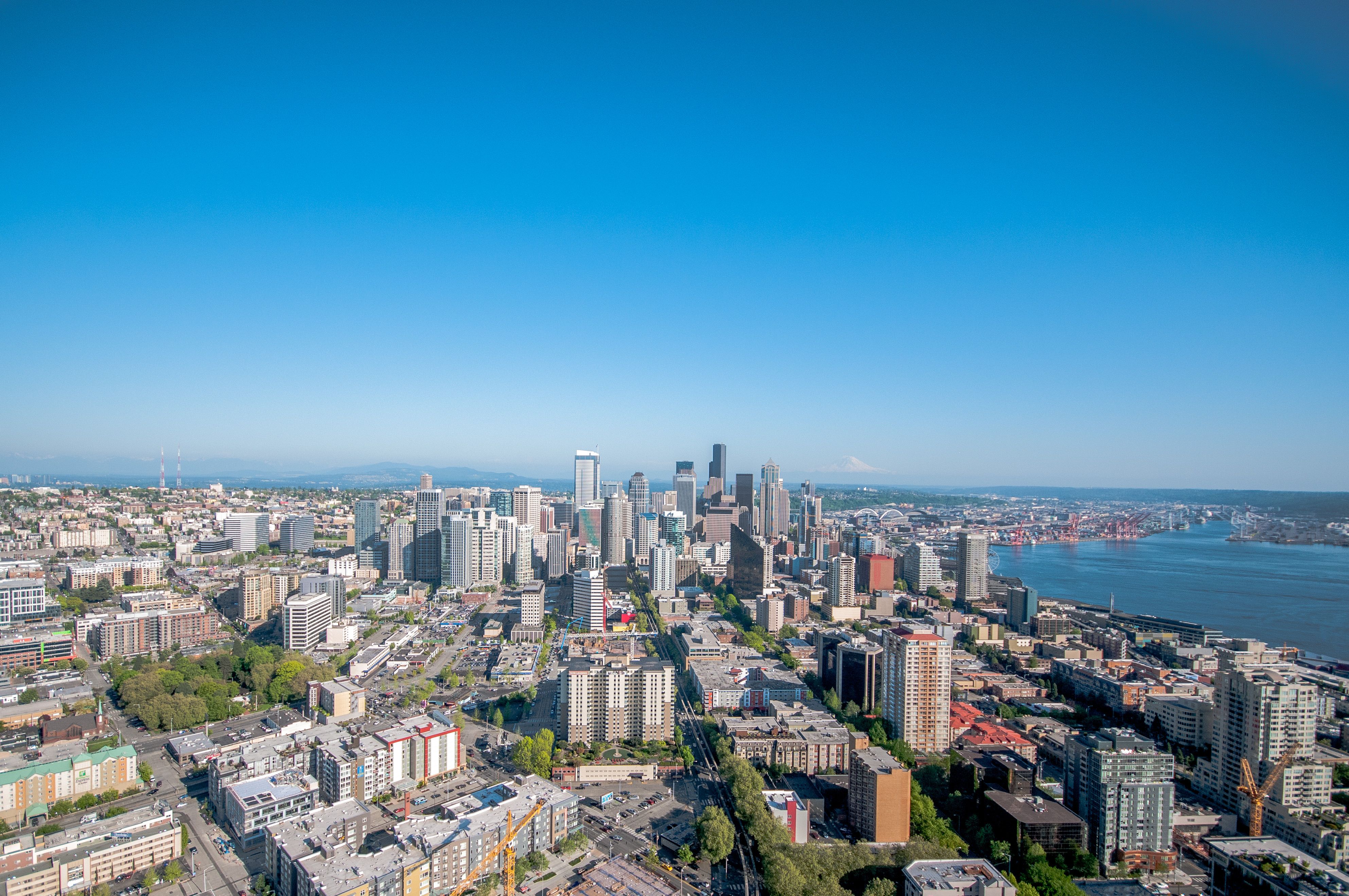 Seattle, WA city skyline wallpaper, 3970x2637