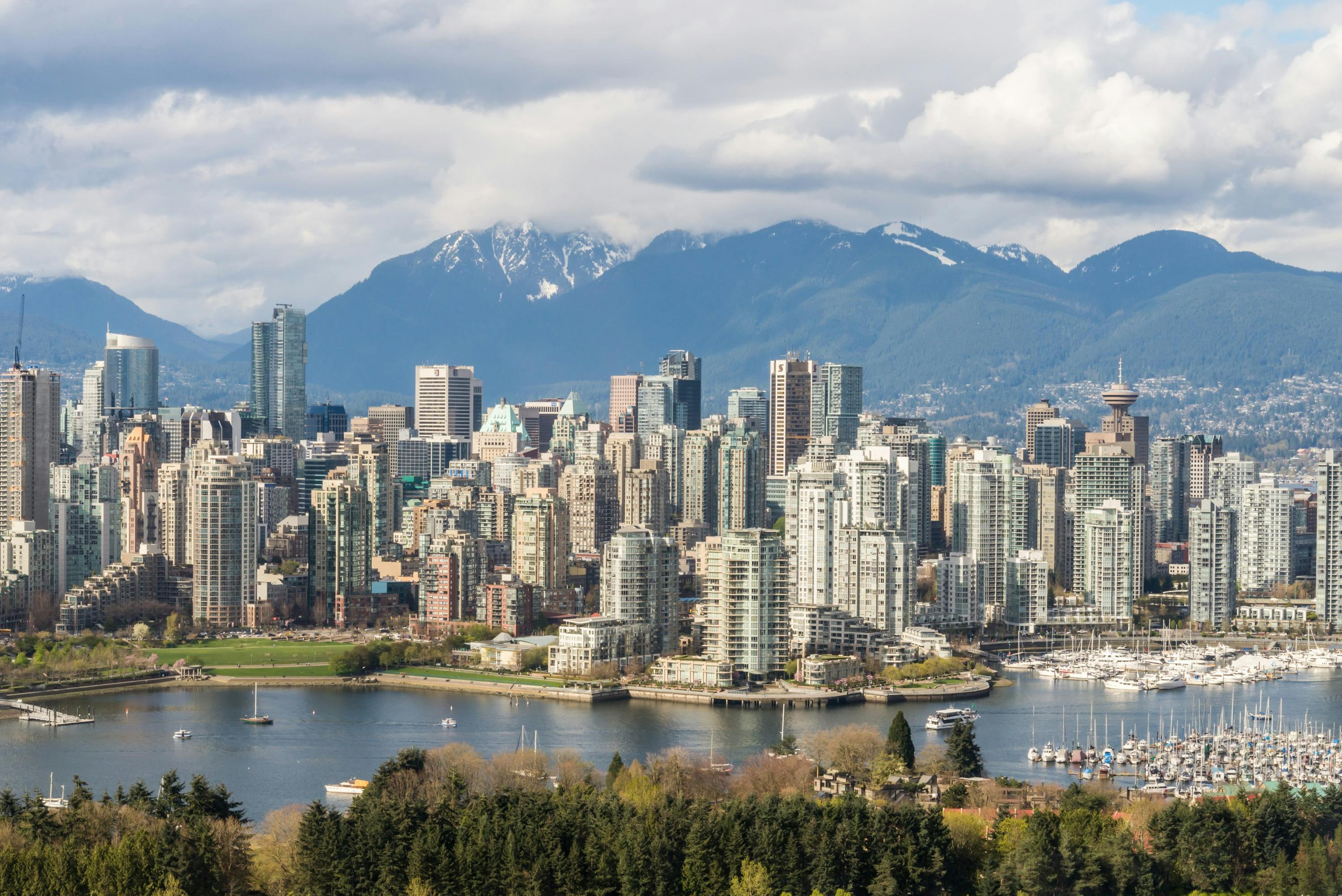 Vancouver, BC city skyline wallpaper, 3000x2003