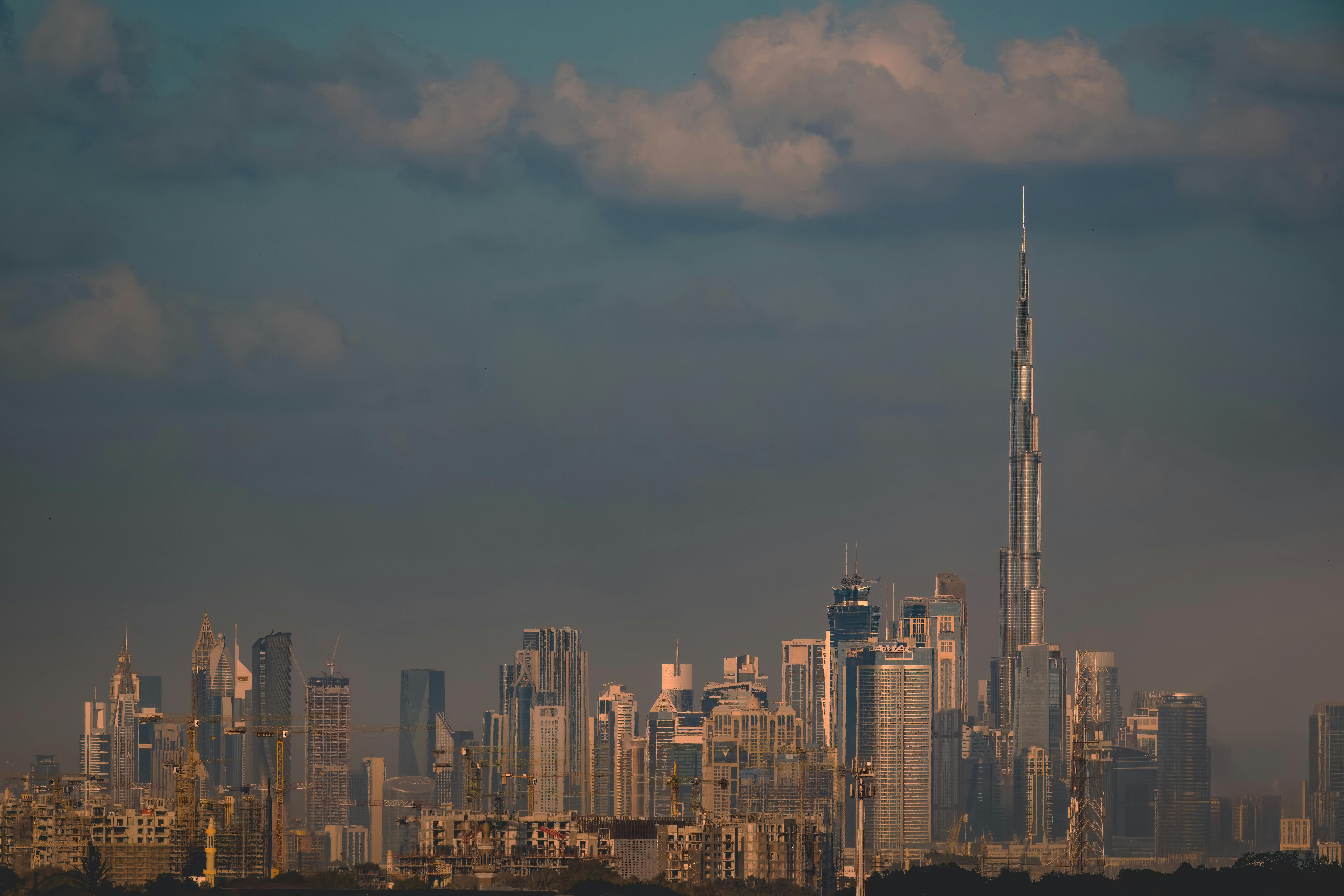 Dubai Skyline city skyline wallpaper, 7728x5152
