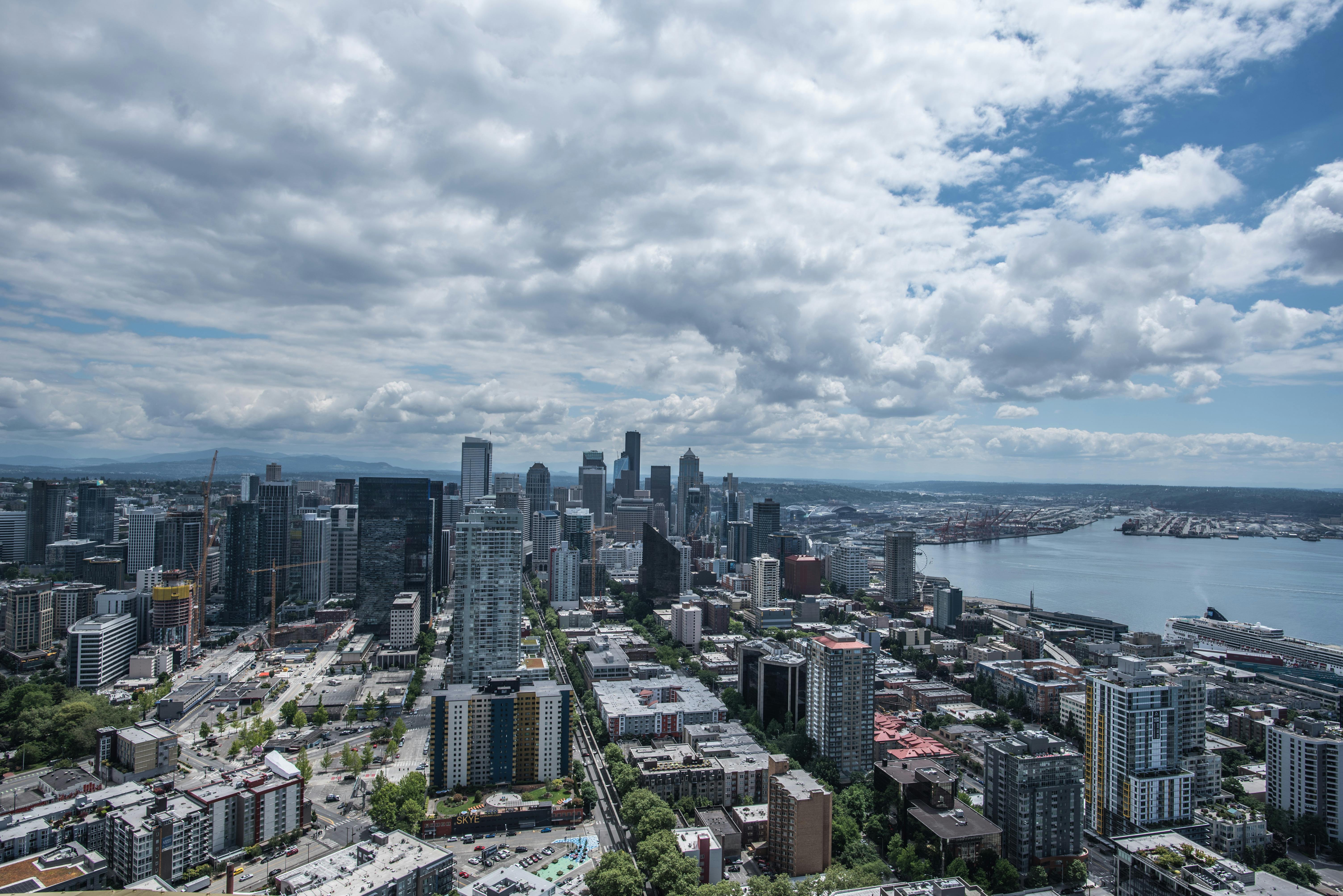 Seattle, WA city skyline wallpaper, 6016x4016