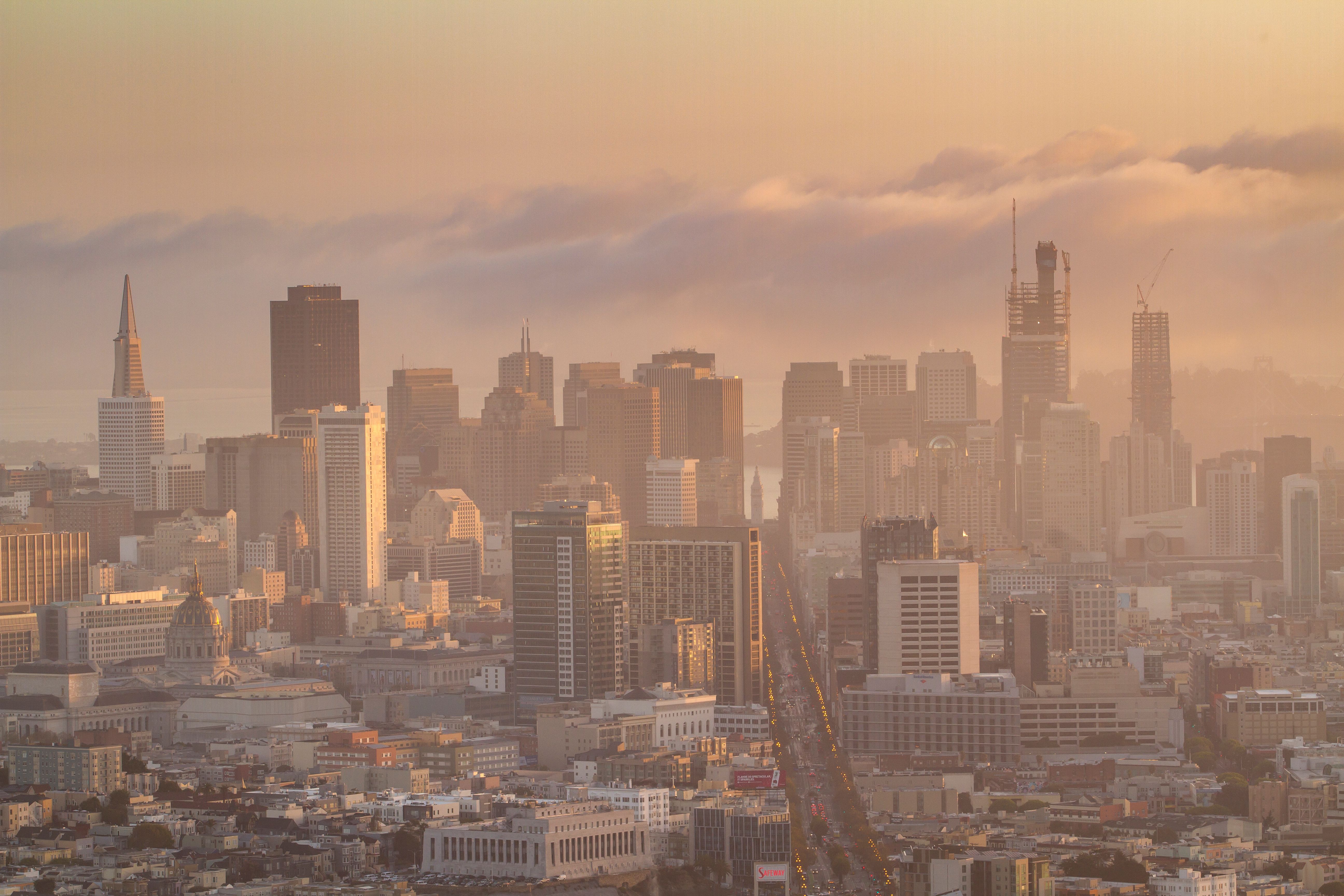 San Francisco, CA city skyline wallpaper, 5184x3456