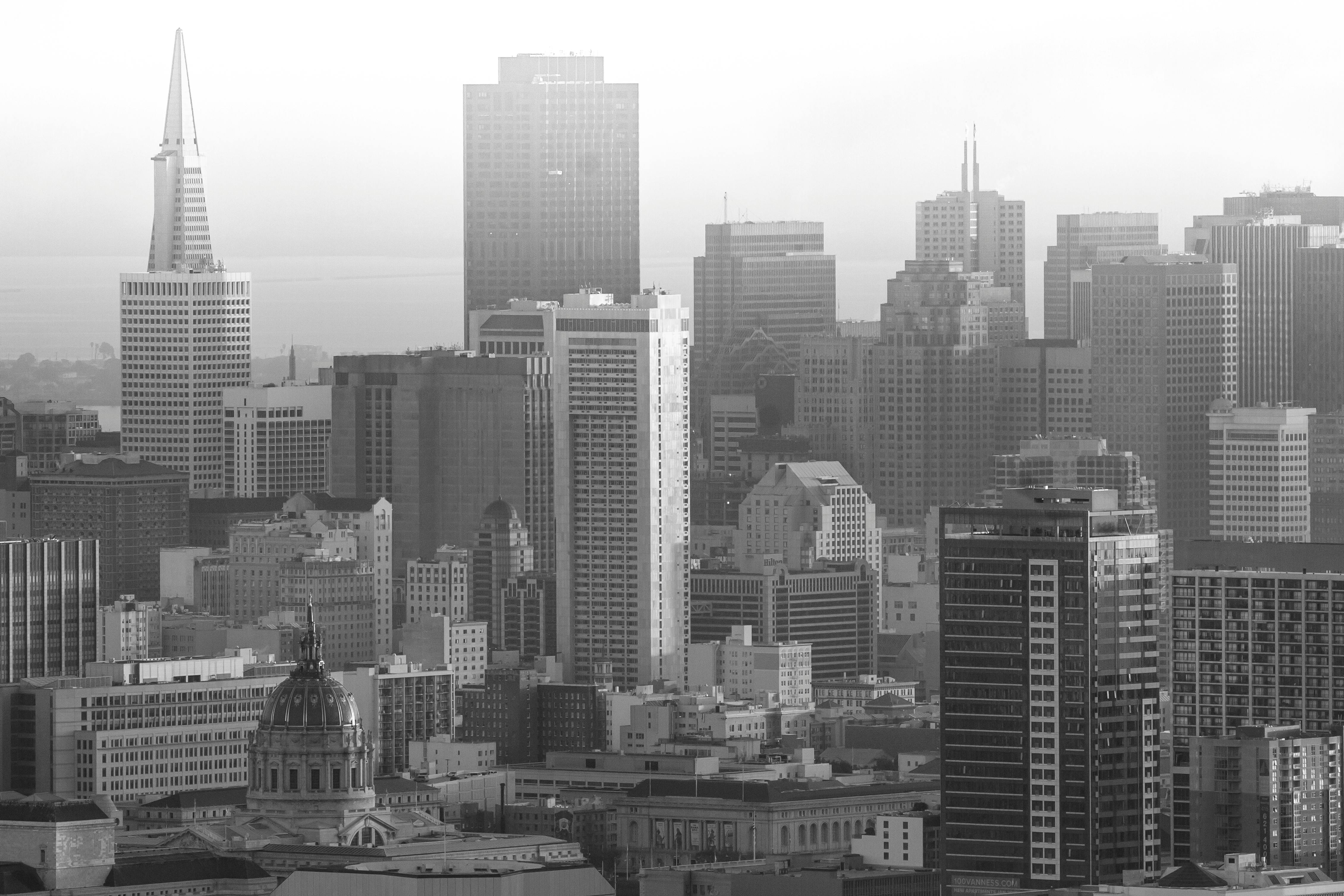 San Francisco, CA city skyline wallpaper, 4521x3014