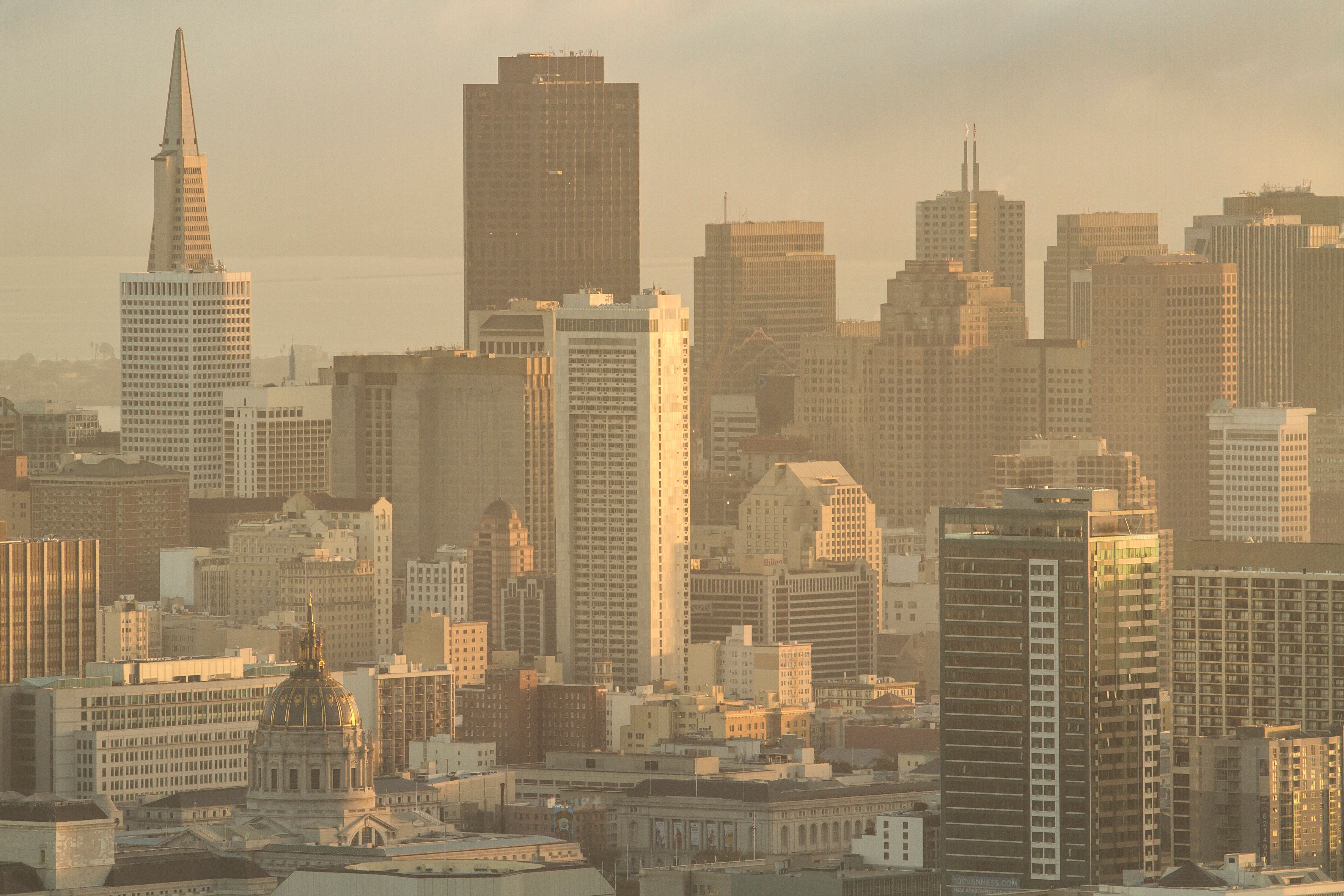 San Francisco, CA city skyline wallpaper, 4521x3014