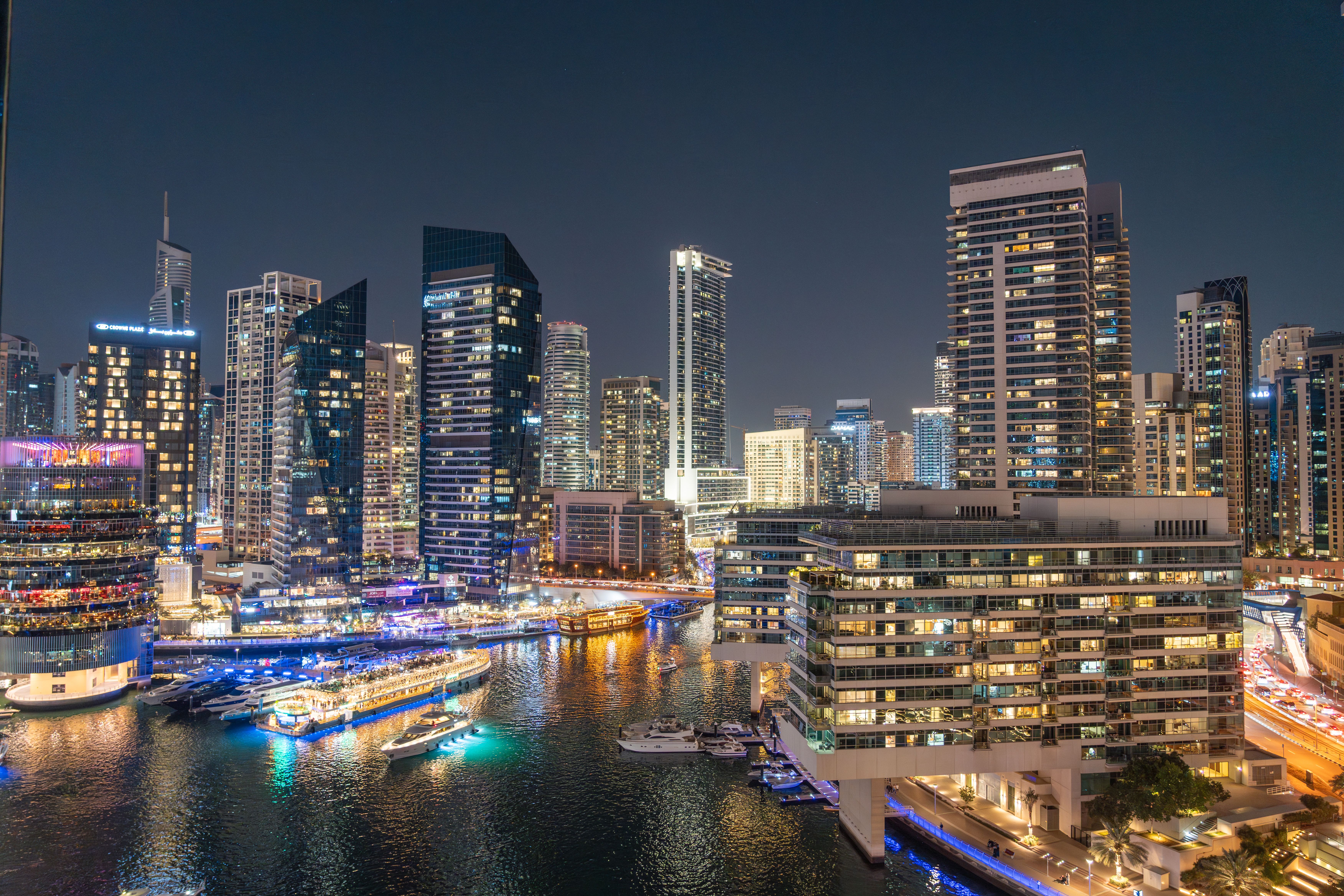 Dubai Skyline city skyline wallpaper, 7008x4672
