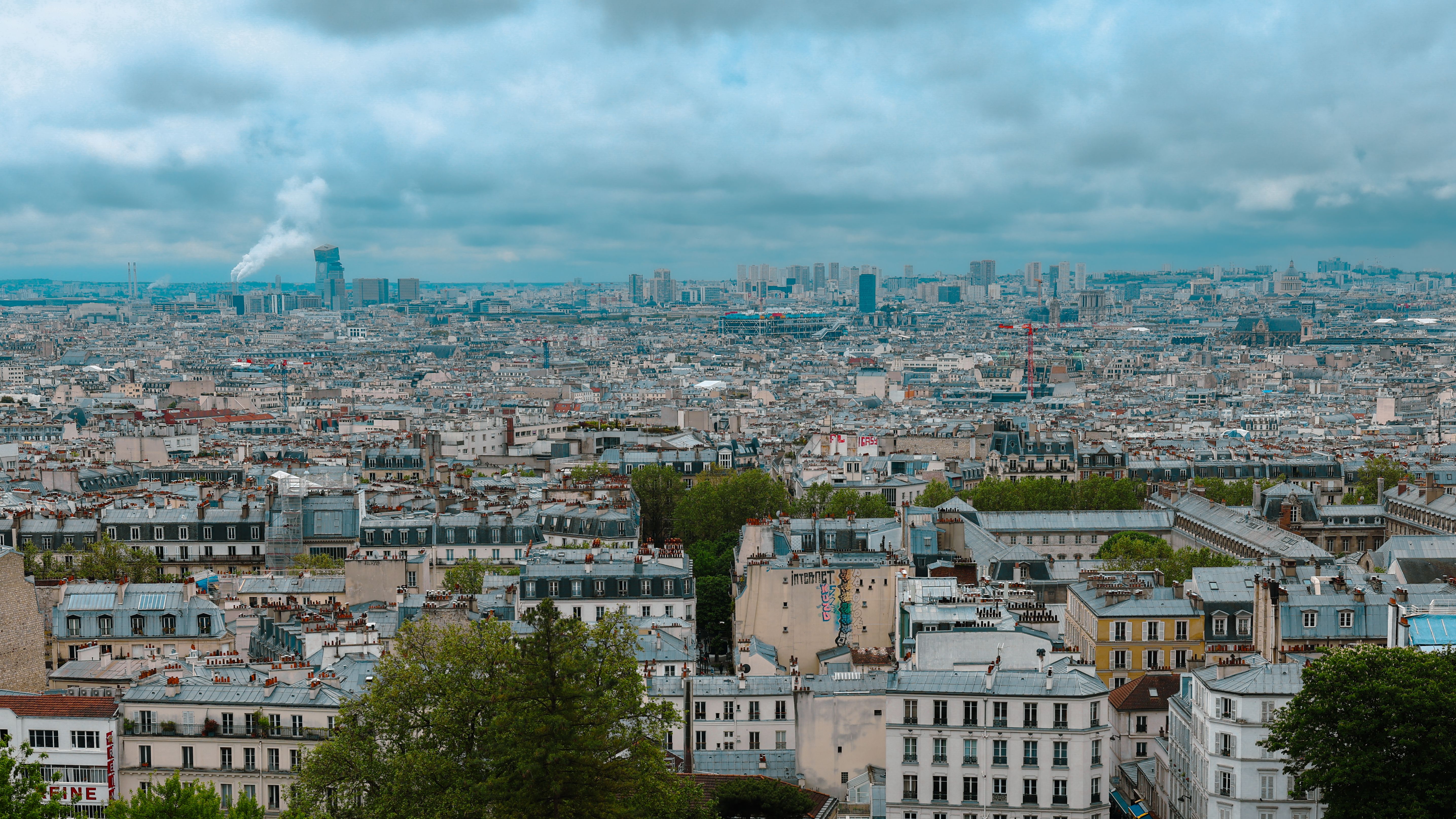Paris Skyline city skyline wallpaper, 5743x3230