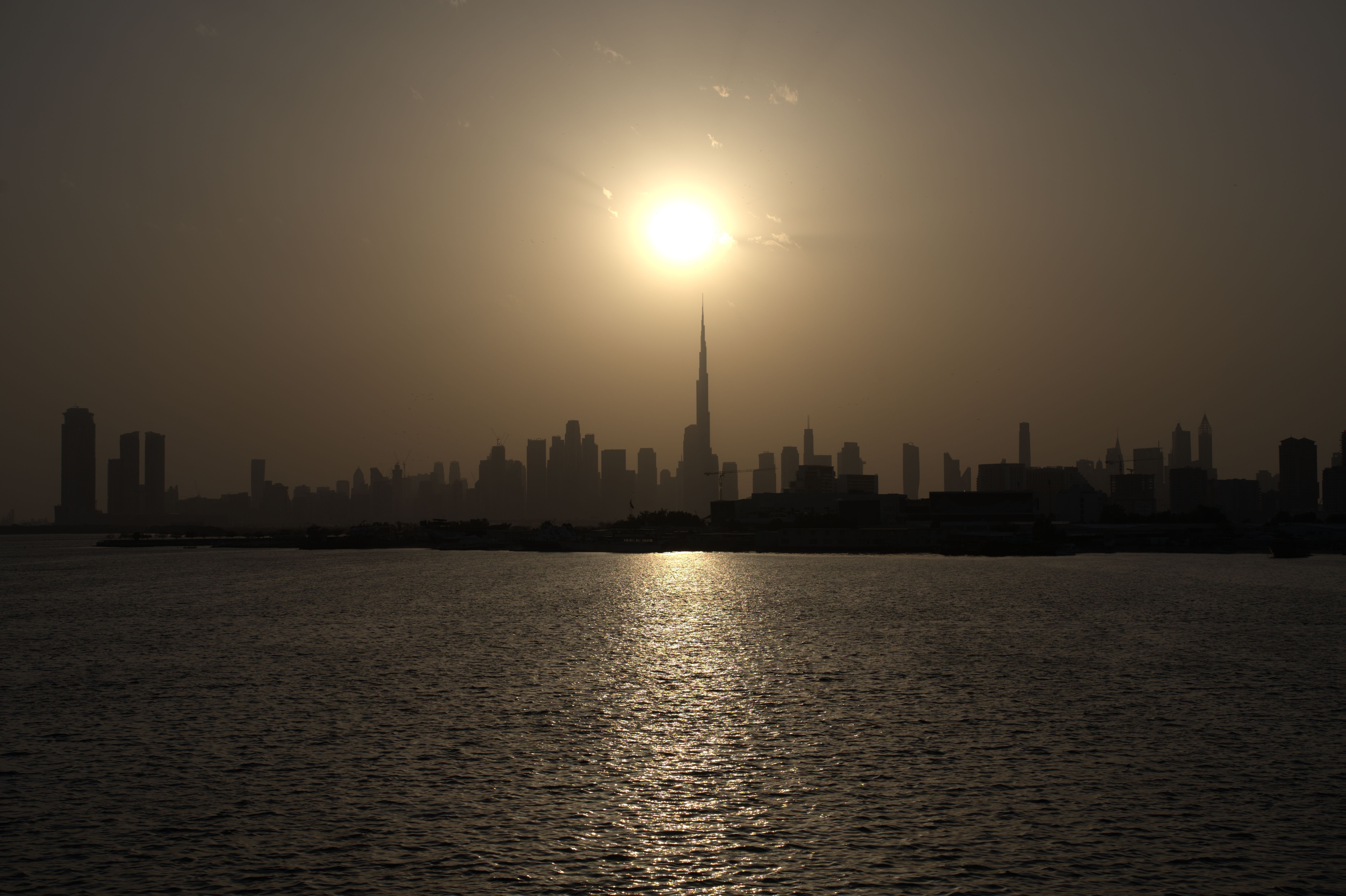 Dubai Skyline city skyline wallpaper, 7040x4688