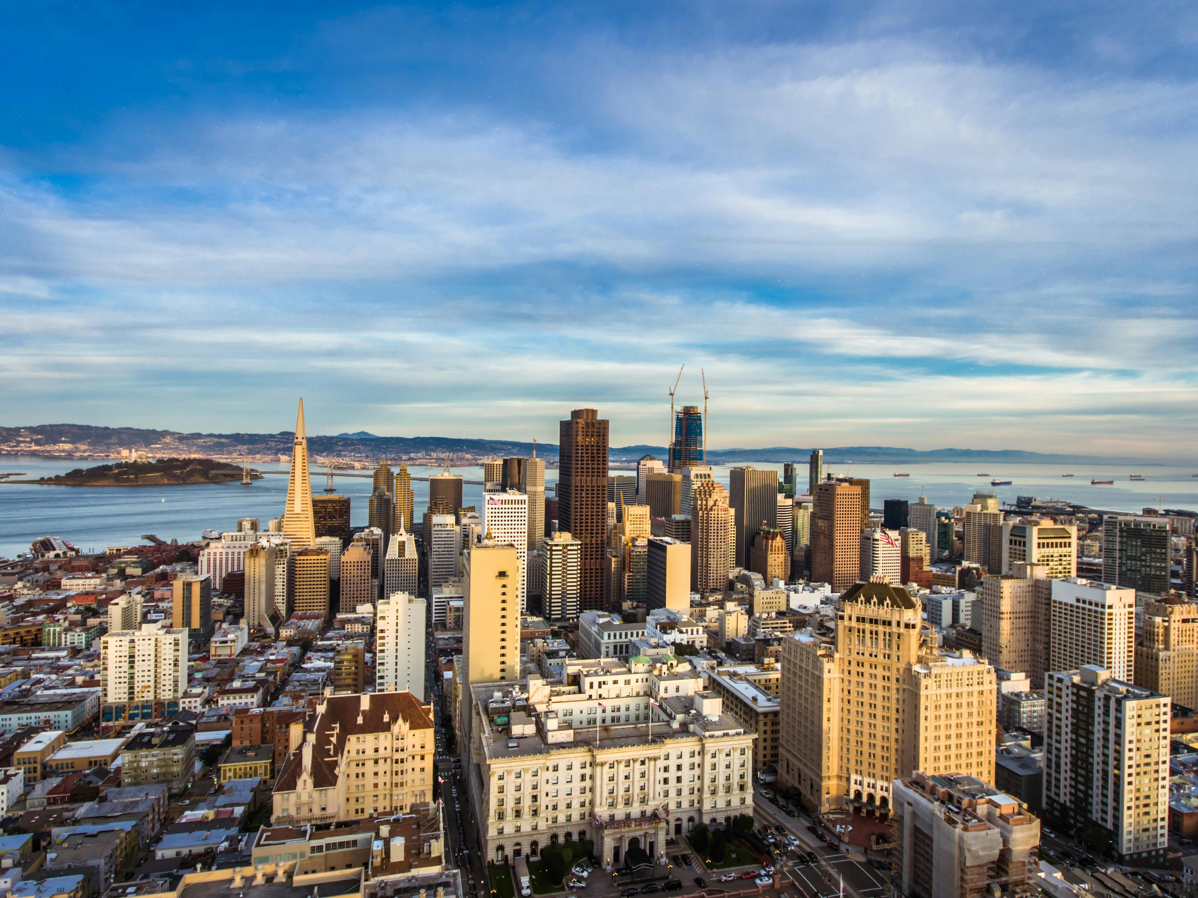 San Francisco, CA city skyline wallpaper, 3951x2961