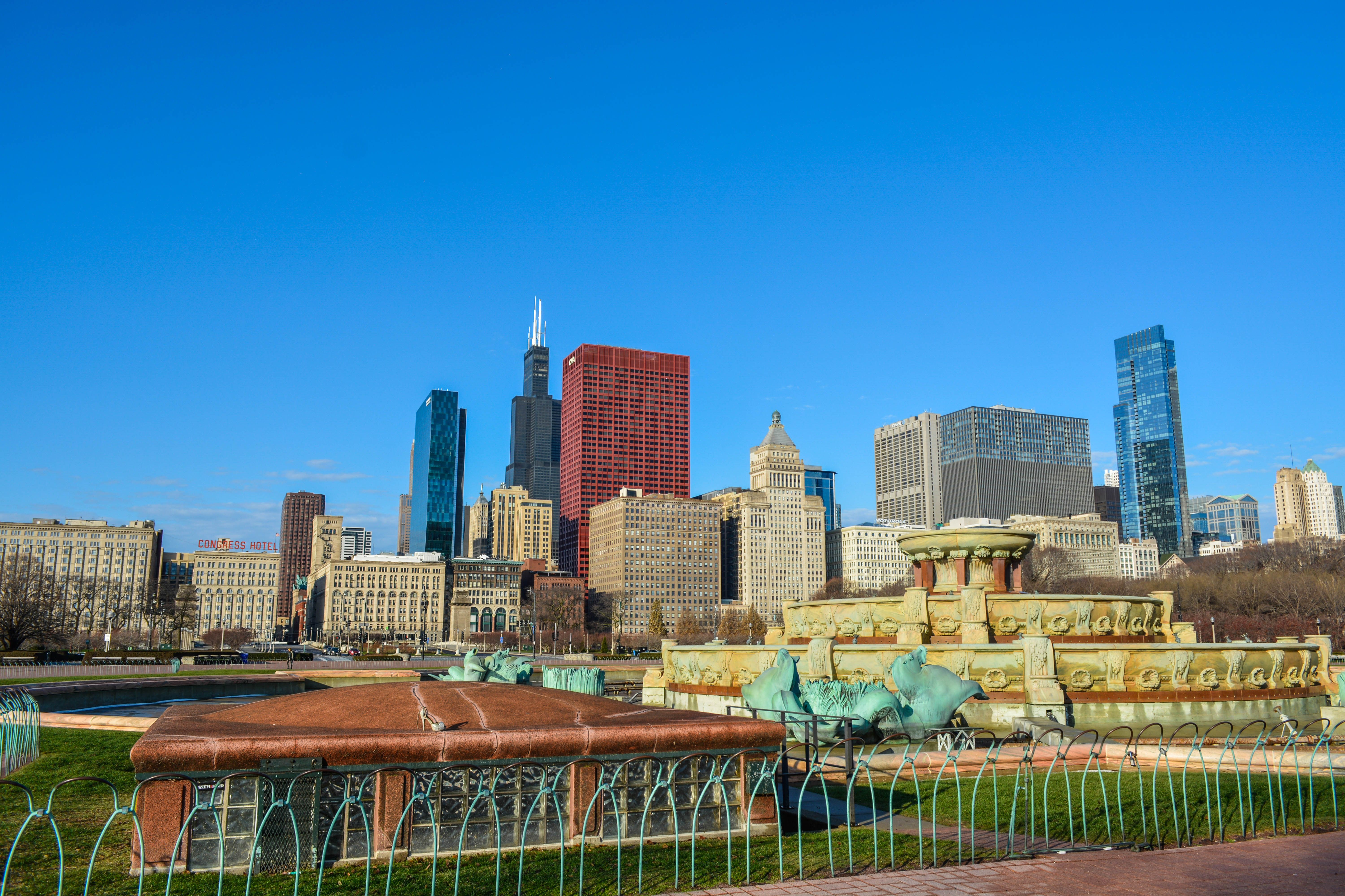 Chicago Skyline city skyline wallpaper, 6000x4000
