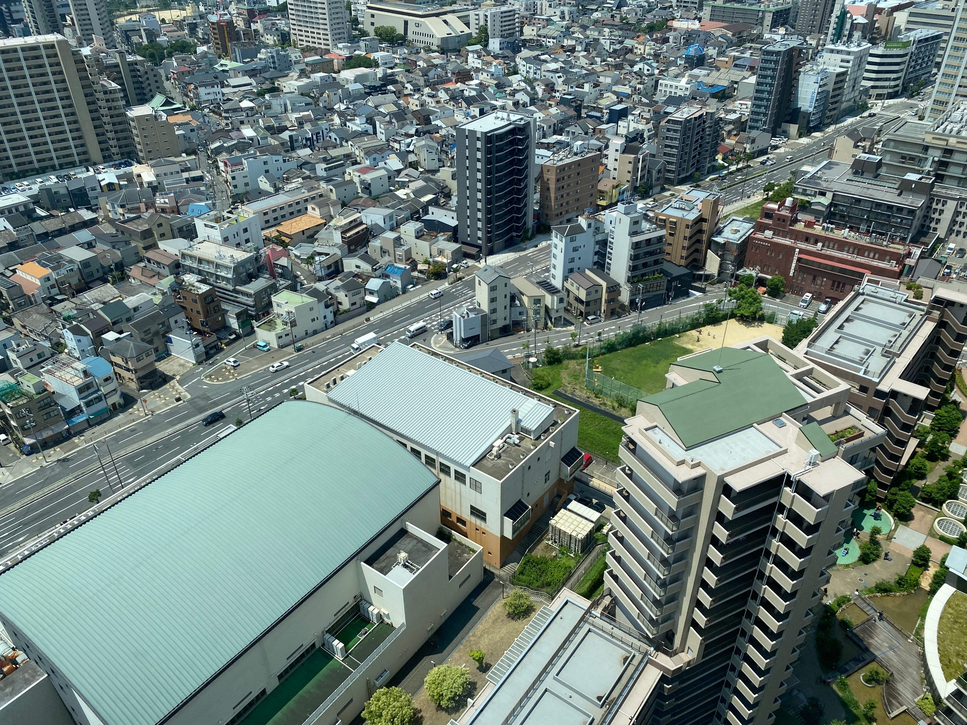 City Aerial View city skyline wallpaper, 4032x3024