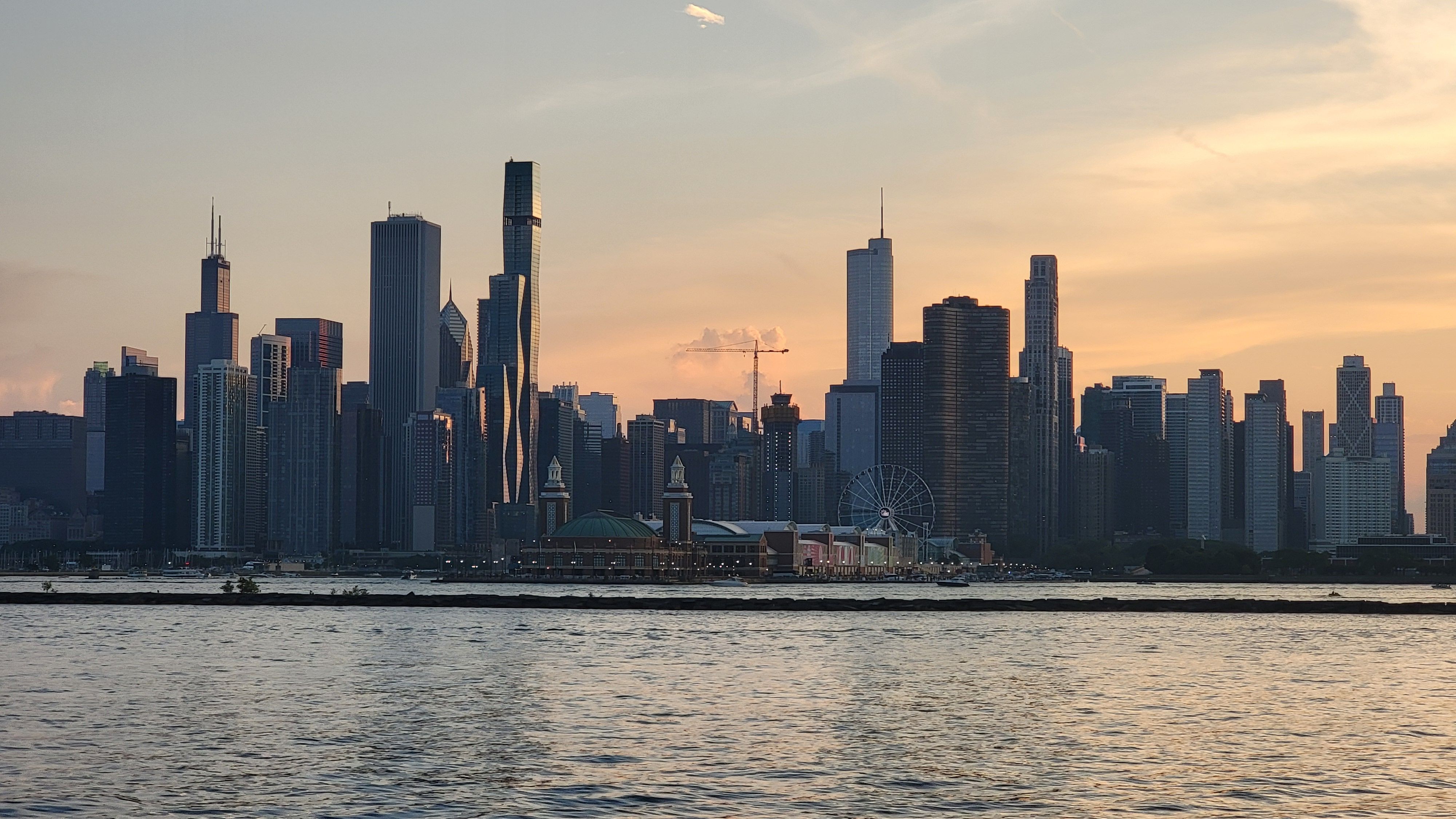 Chicago Skyline city skyline wallpaper, 4000x2252