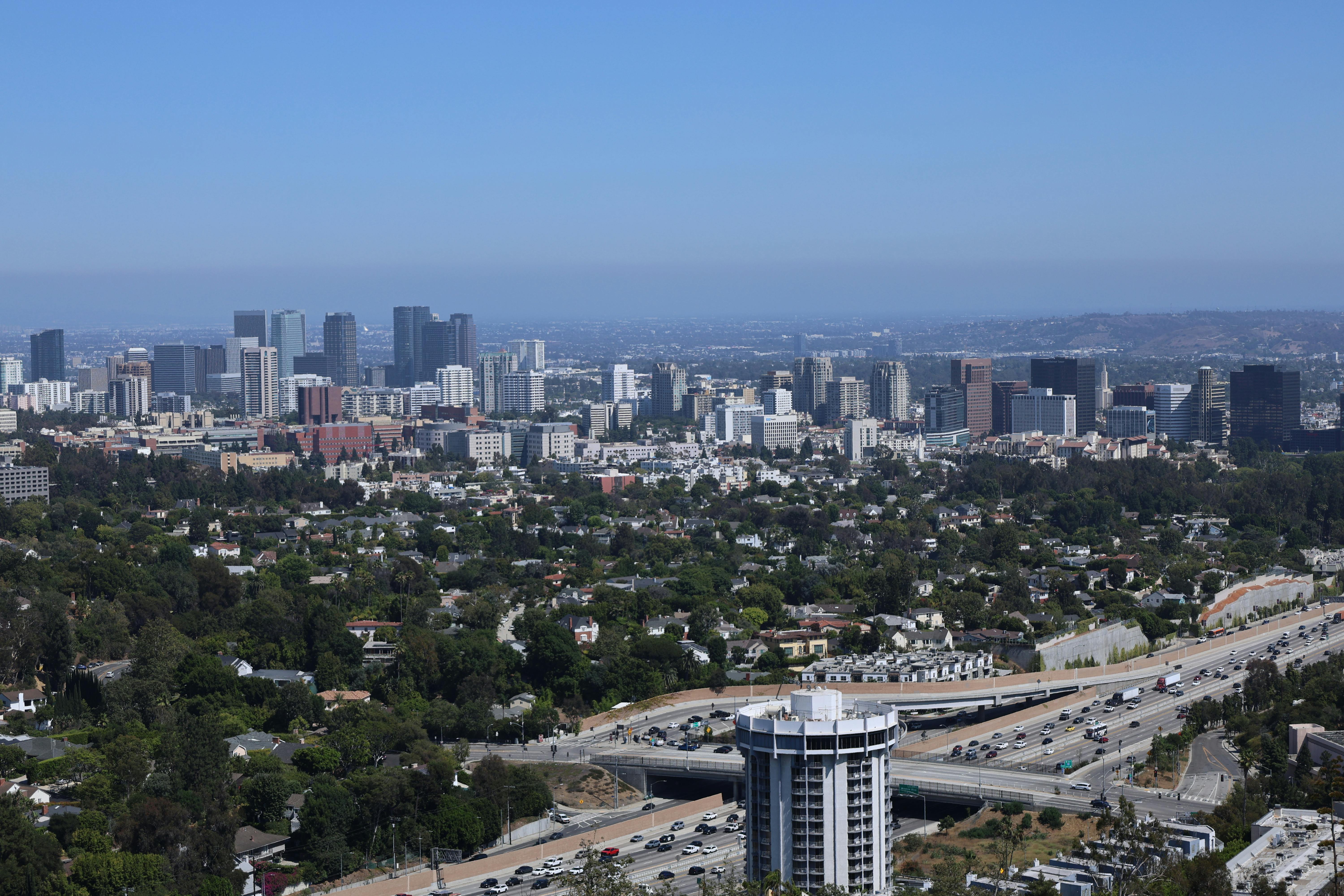 Los Angeles, CA city skyline wallpaper, 6000x4000