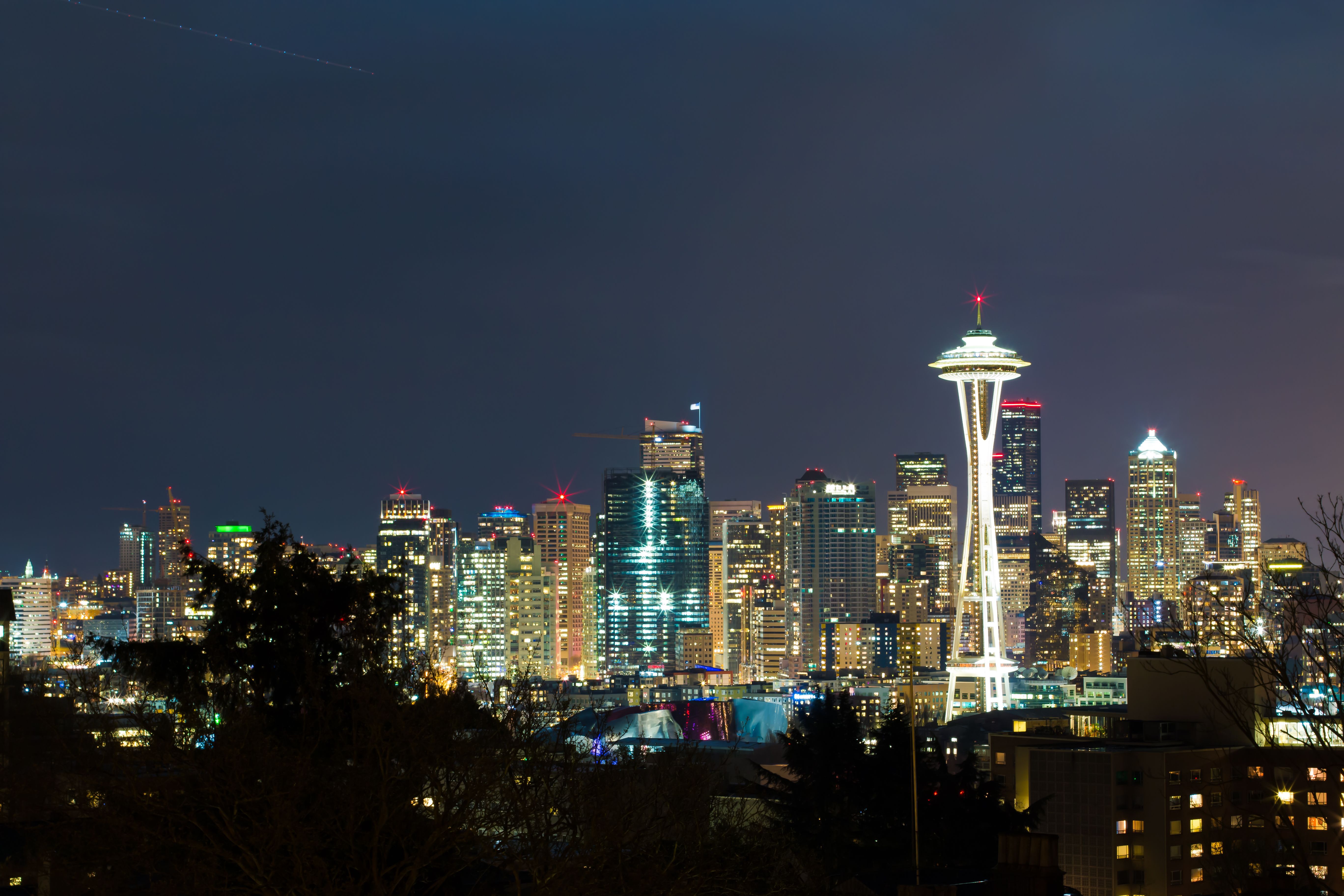 Seattle, WA city skyline wallpaper, 5472x3648