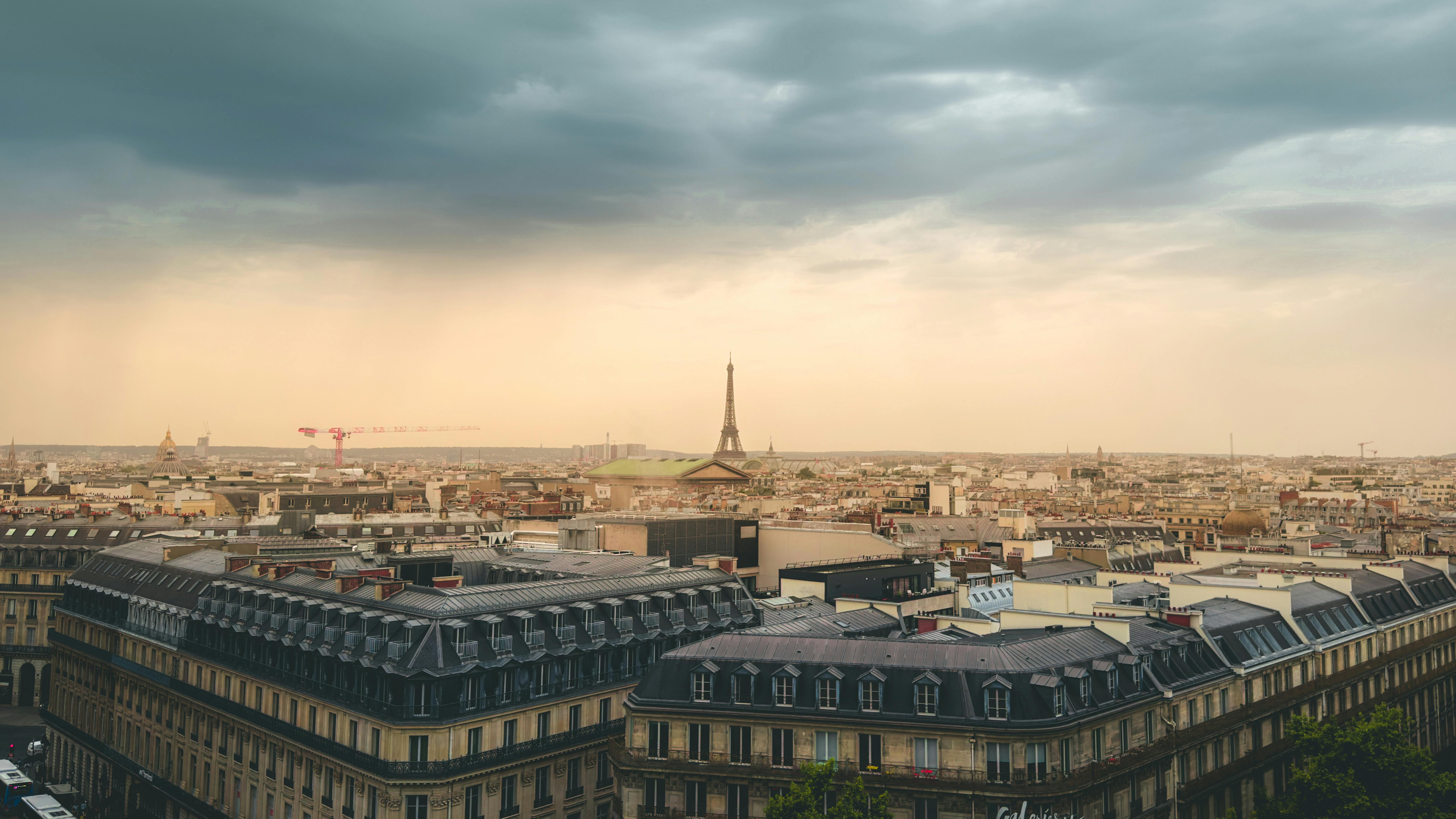 Paris Skyline city skyline wallpaper, 6670x3752