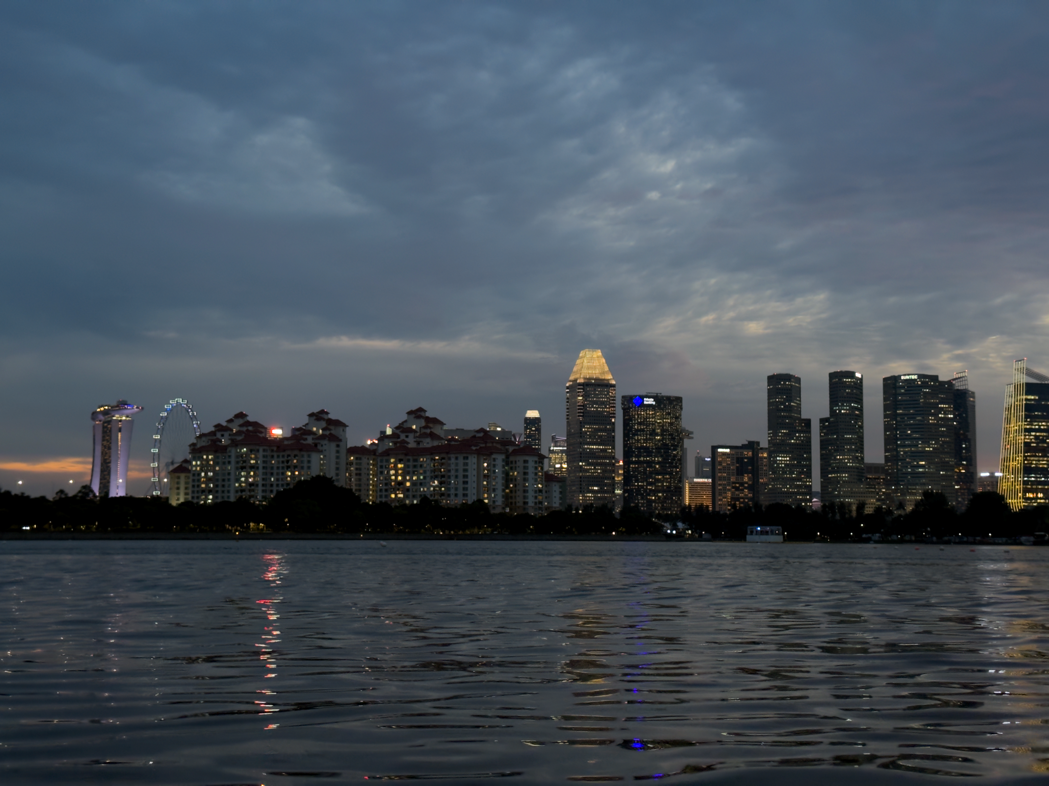 Singapore Skyline city skyline wallpaper, 4032x3024